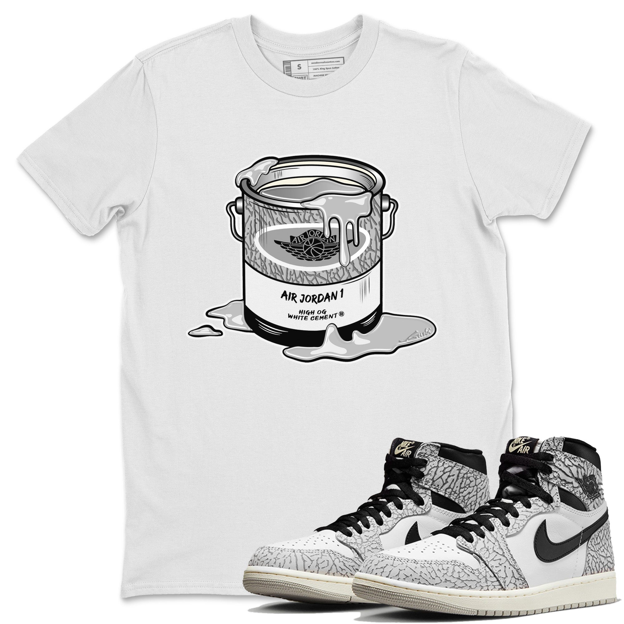 Bucket Unisex Tops - Air Jordan 1 White Cement