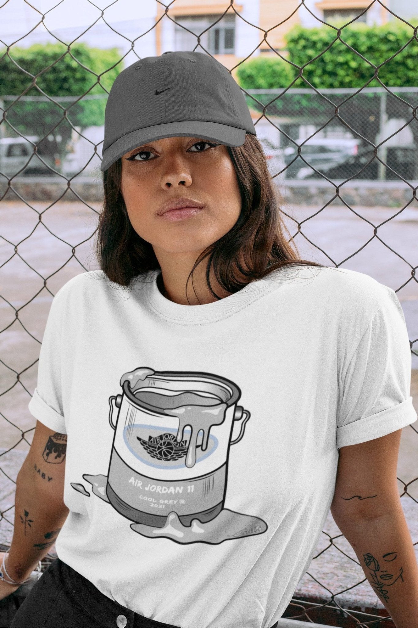 Bucket Unisex Tops - Air Jordan 11 Cool Grey