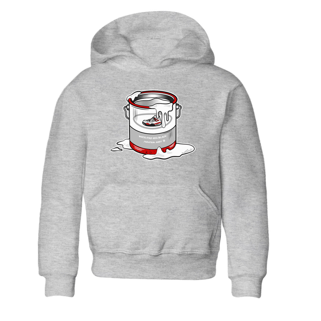 Bucket Kids Tops - Air Jordan 4 Red Cement