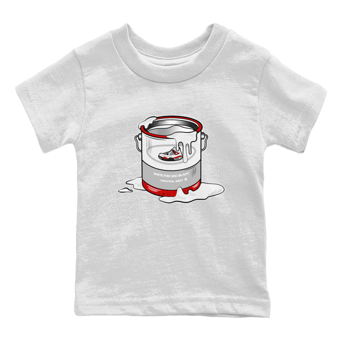 Bucket Kids Tops - Air Jordan 4 Red Cement