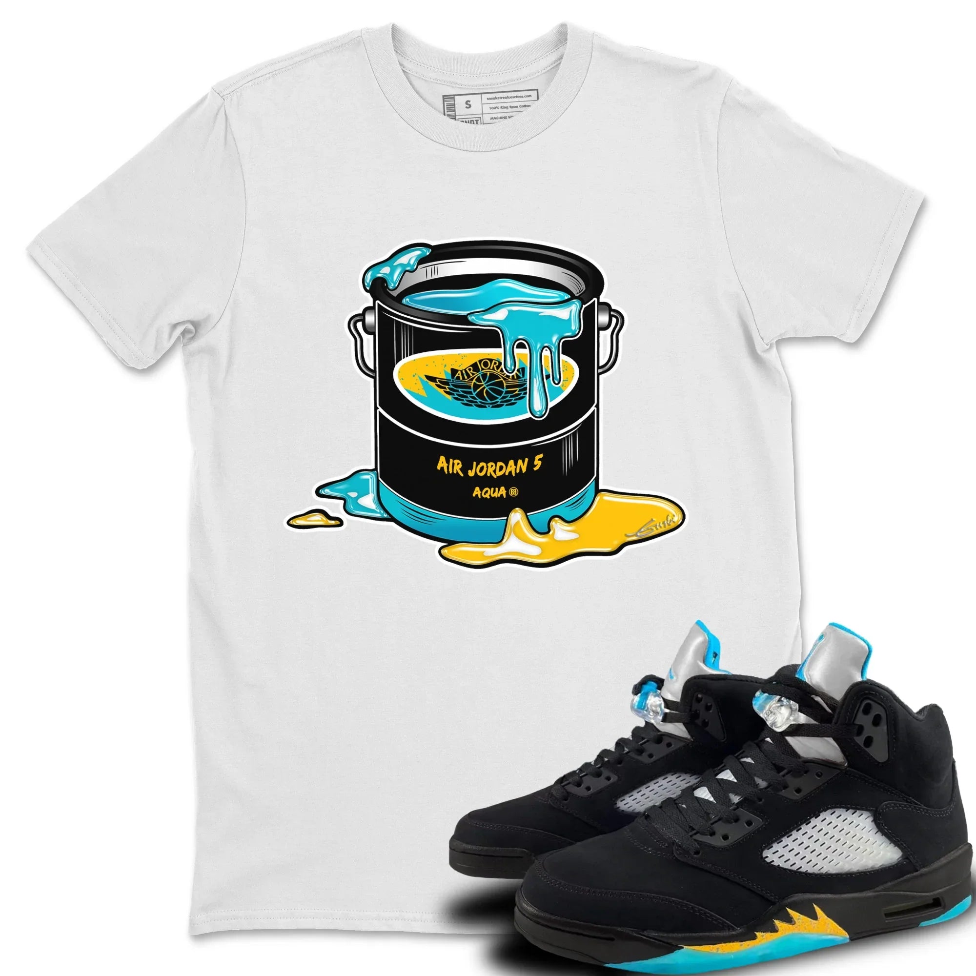 Bucket Unisex Tops - Air Jordan 5 Aqua