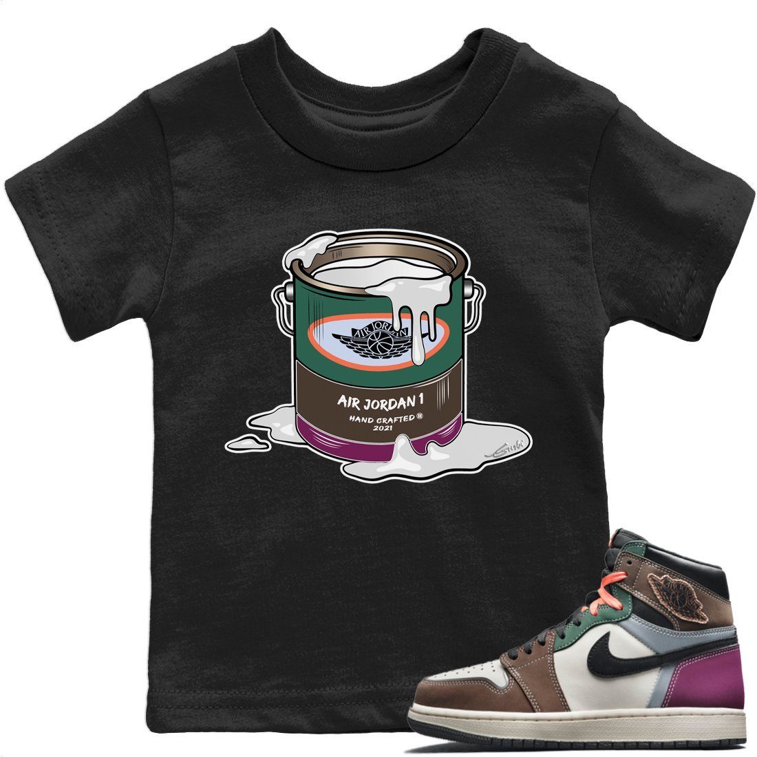 Bucket Kids Tops - Air Jordan 1 Hand Crafted