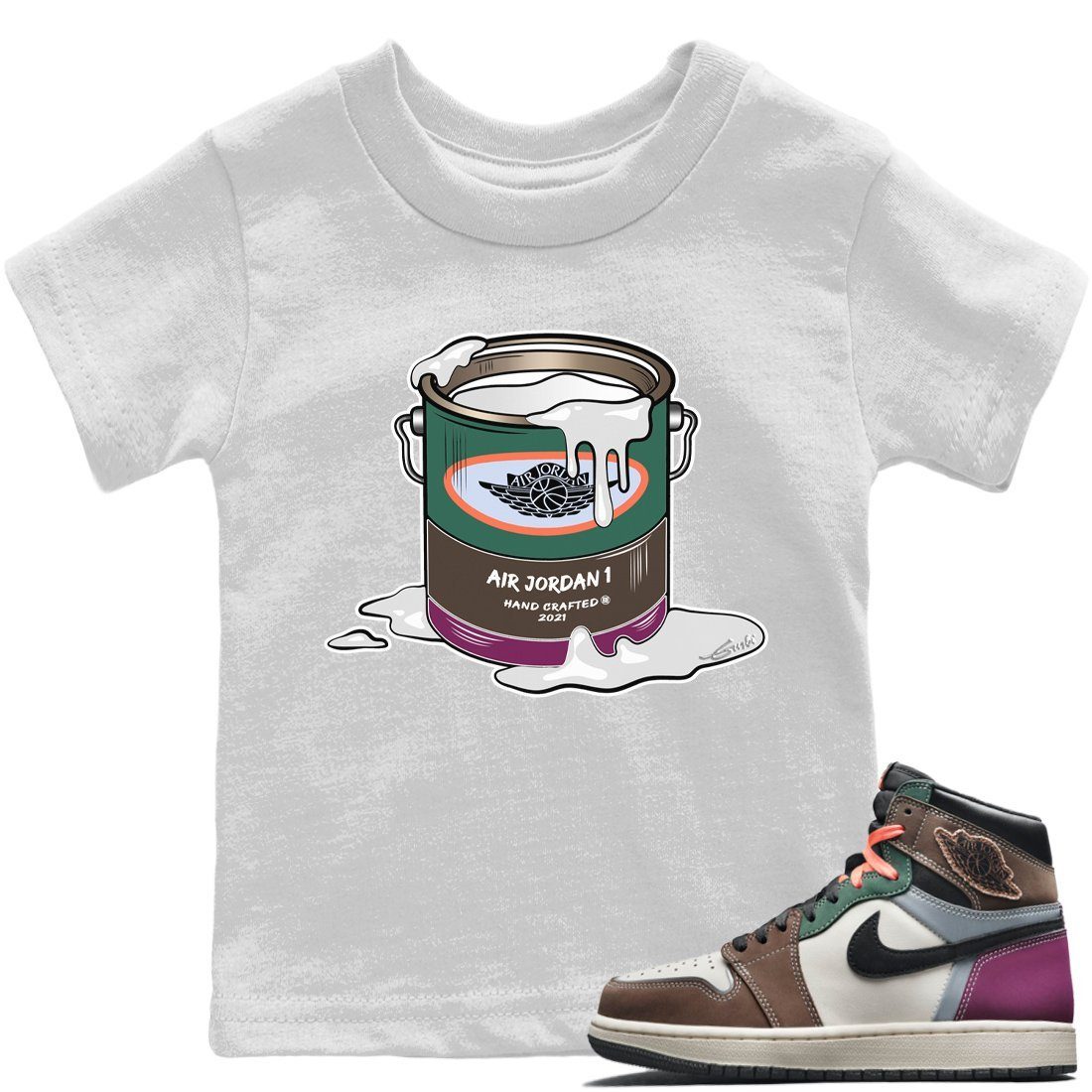 Bucket Kids Tops - Air Jordan 1 Hand Crafted