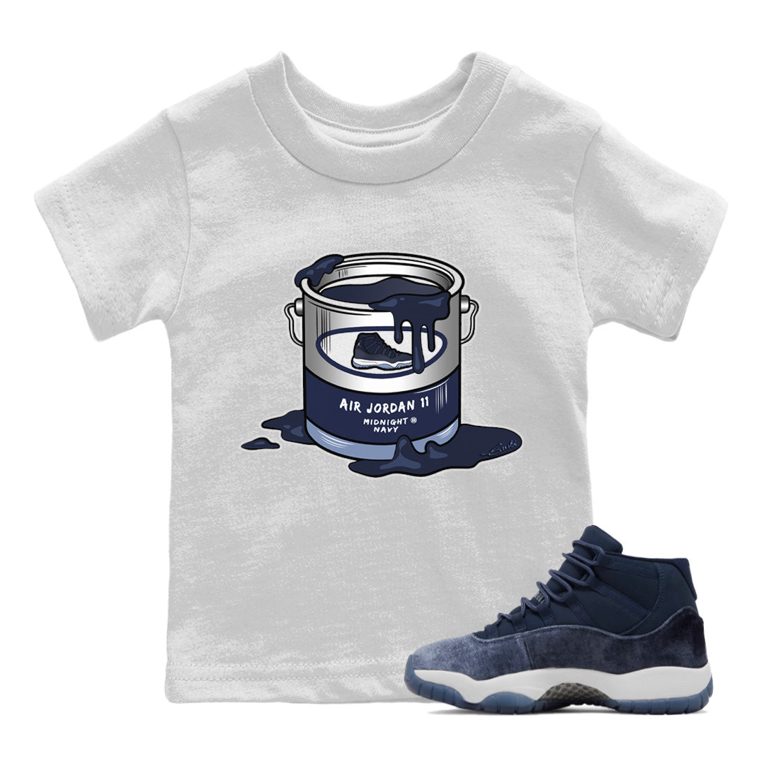 Bucket Kids Tops - Air Jordan 11 Midnight Navy
