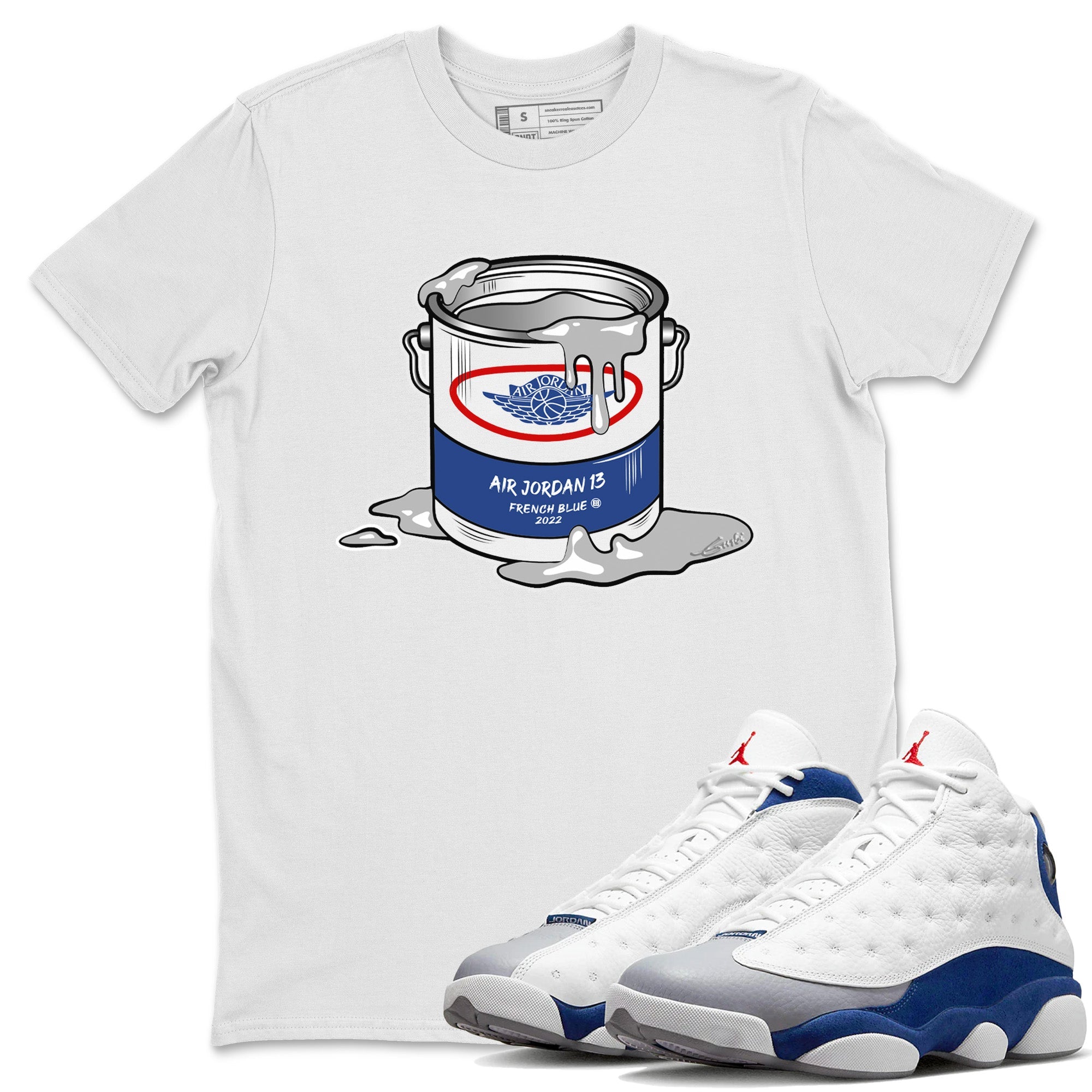 Bucket Unisex Tops - Air Jordan 13 French Blue