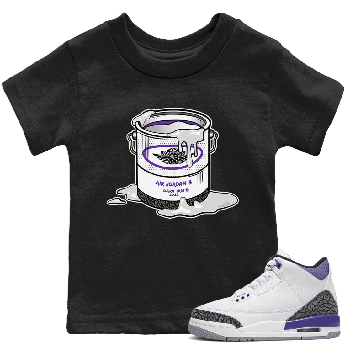 Bucket Kids Tops - Air Jordan 3 Dark Iris