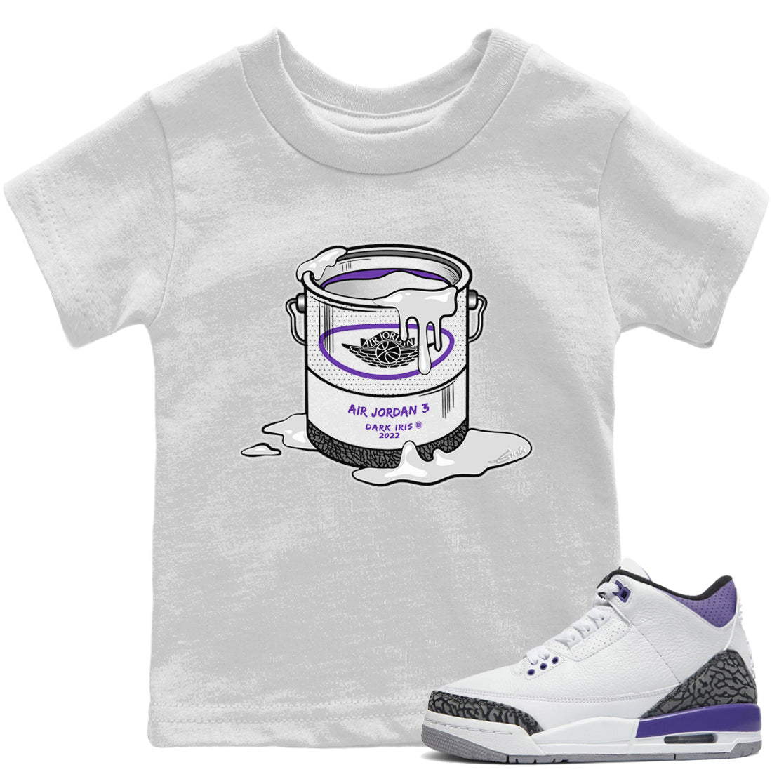 Bucket Kids Tops - Air Jordan 3 Dark Iris