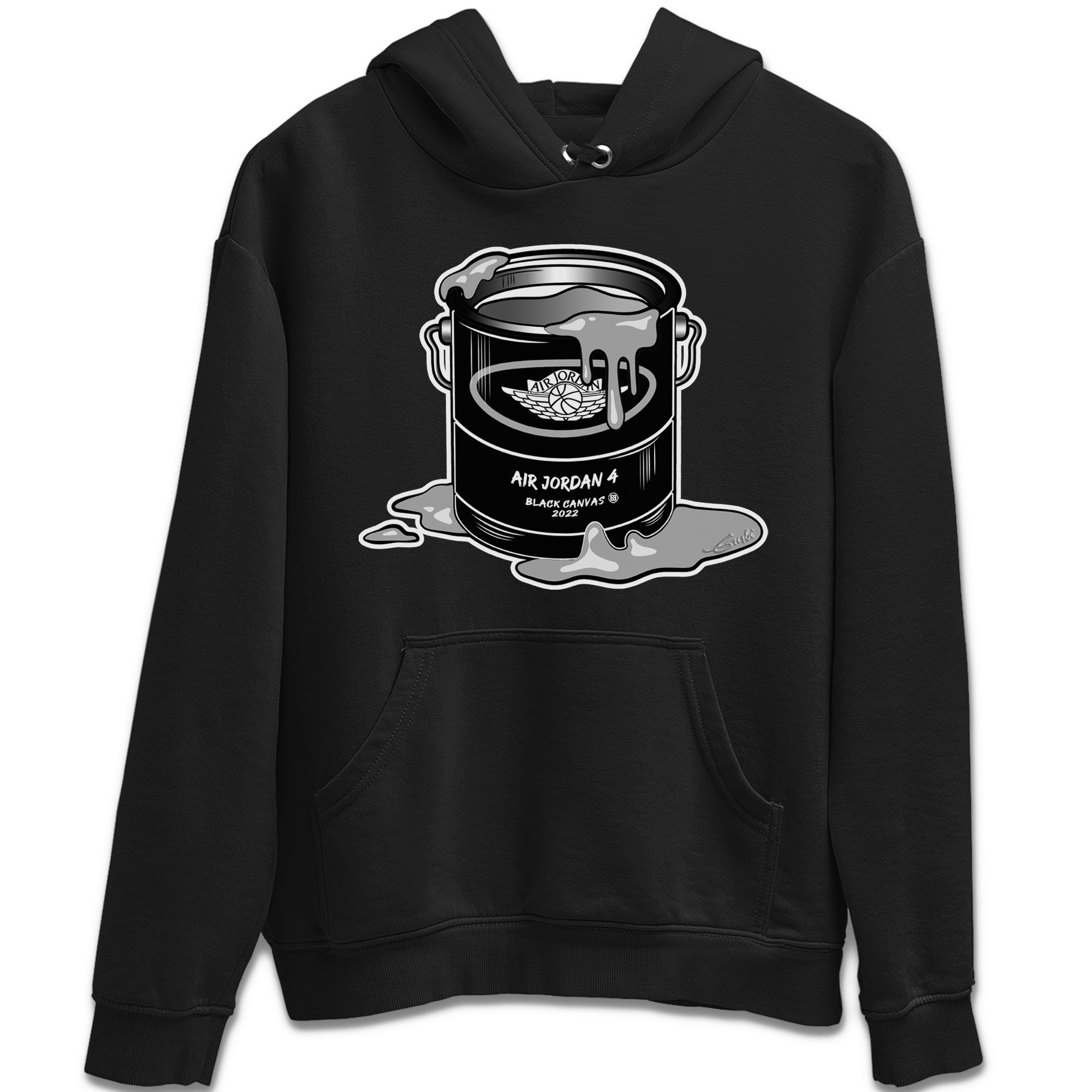 Bucket Unisex Tops - Air Jordan 4 Black Canvas