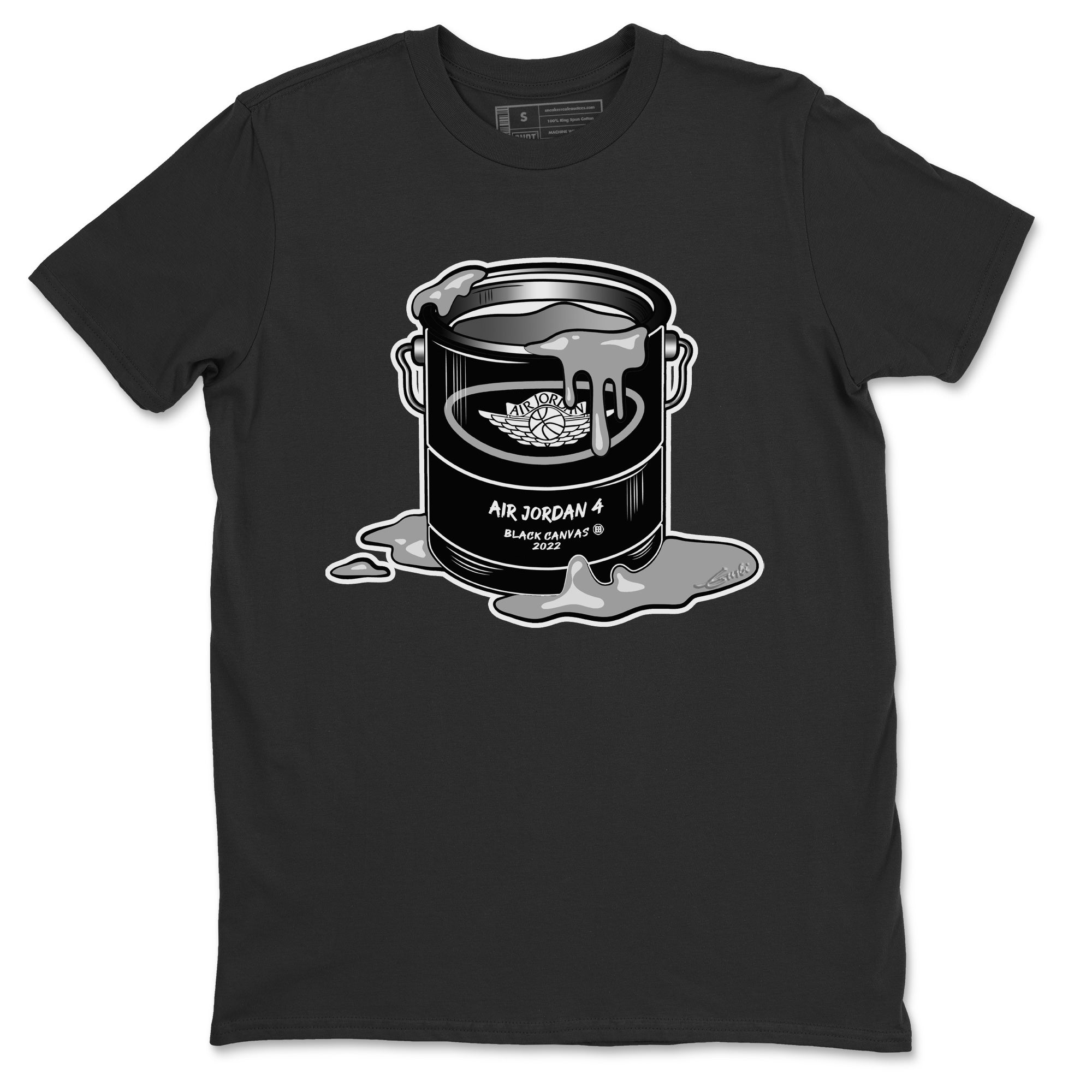 Bucket Unisex Tops - Air Jordan 4 Black Canvas