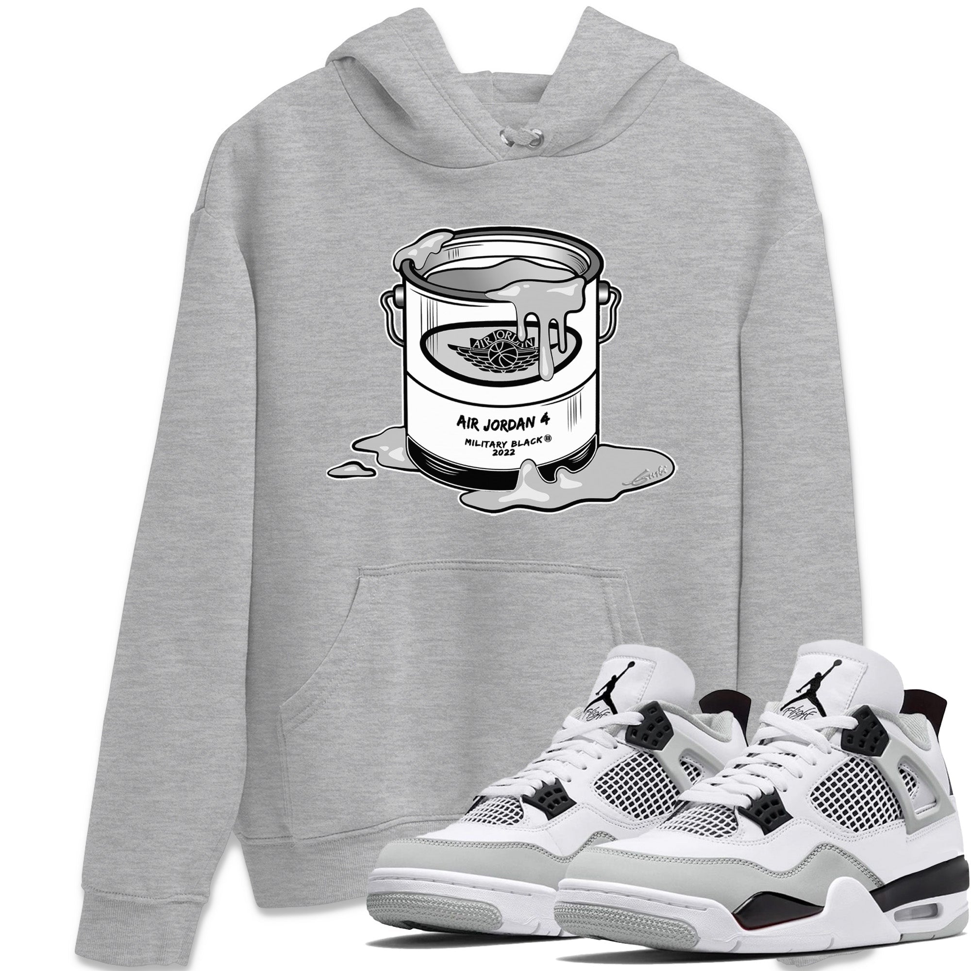 Bucket Unisex Tops - Air Jordan 4 Military Black