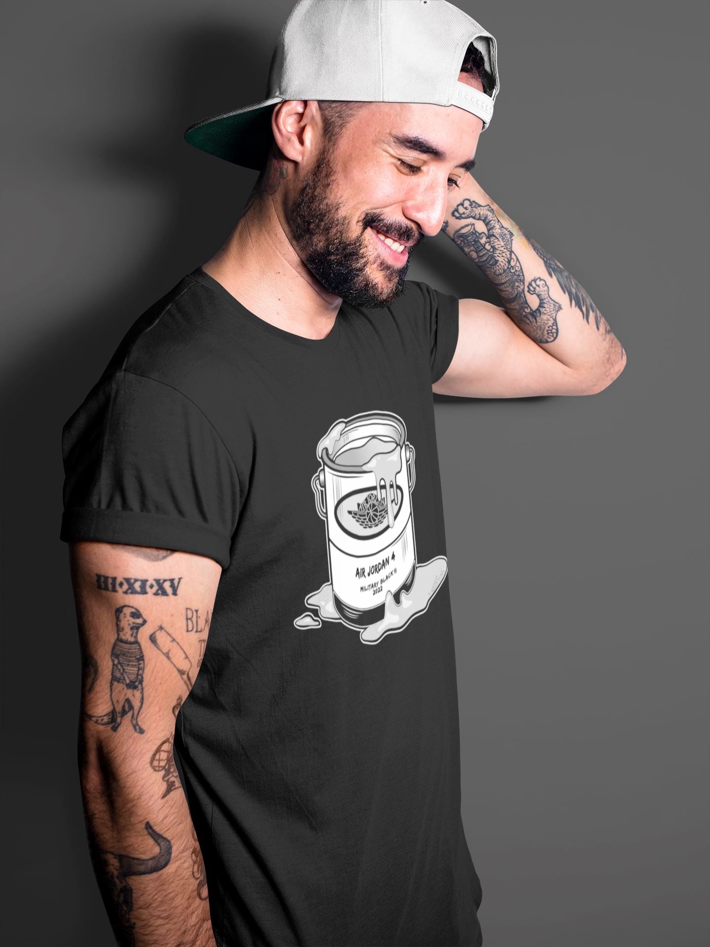 Bucket Unisex Tops - Air Jordan 4 Military Black