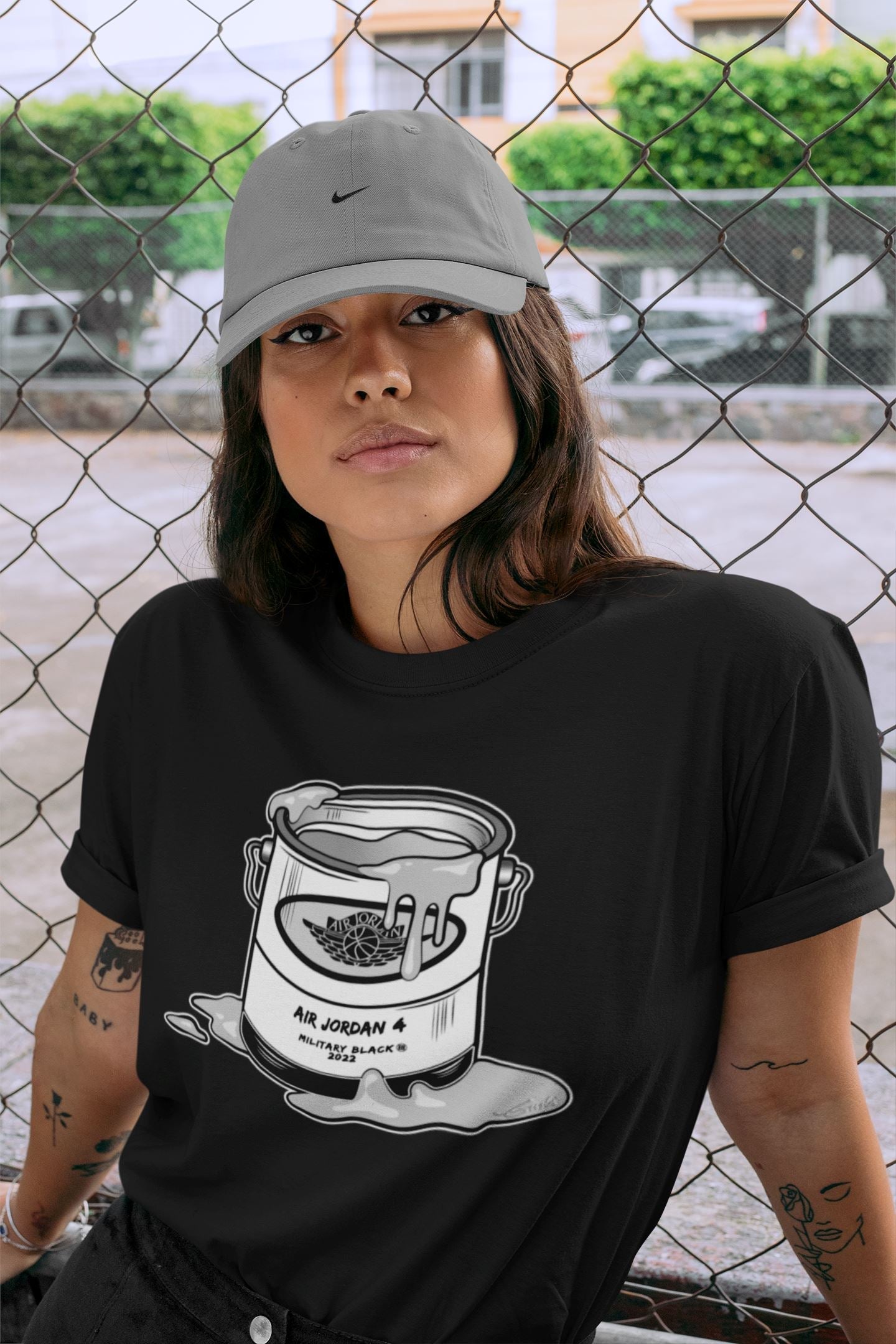Bucket Unisex Tops - Air Jordan 4 Military Black