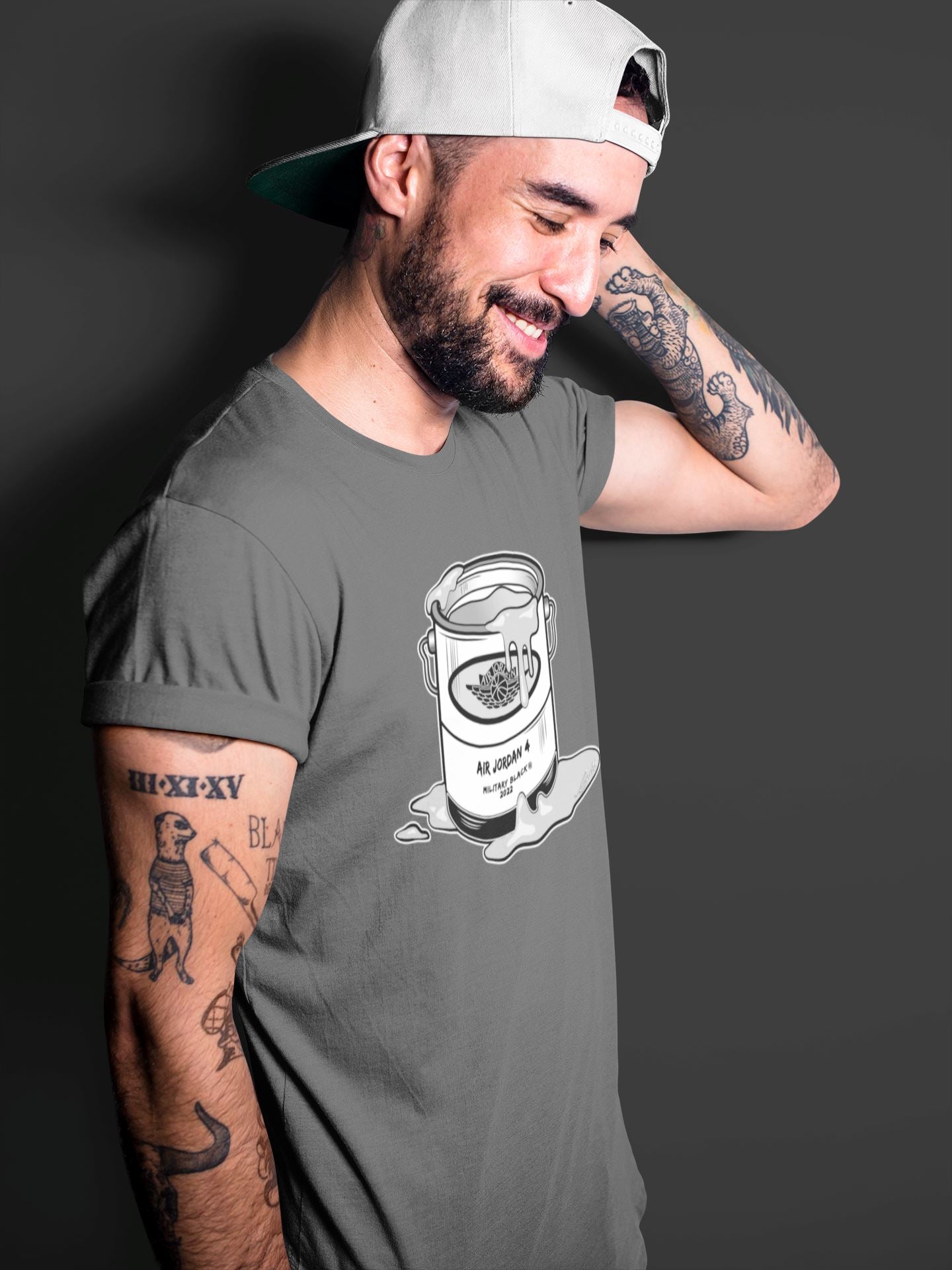Bucket Unisex Tops - Air Jordan 4 Military Black