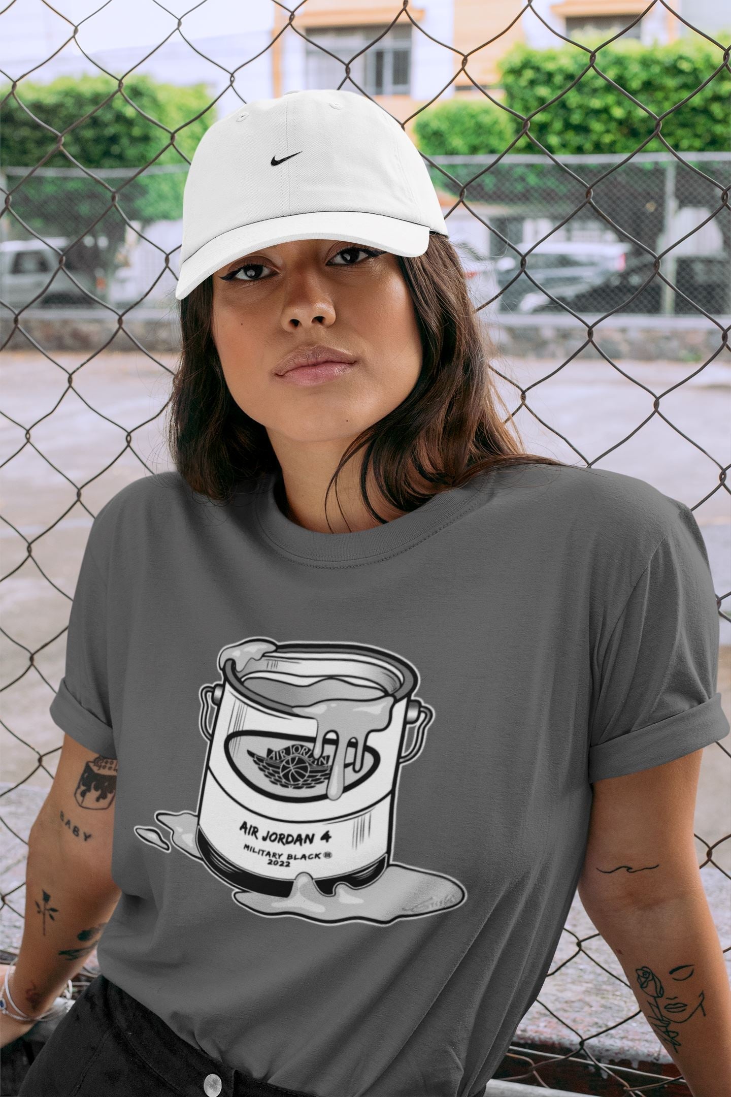 Bucket Unisex Tops - Air Jordan 4 Military Black