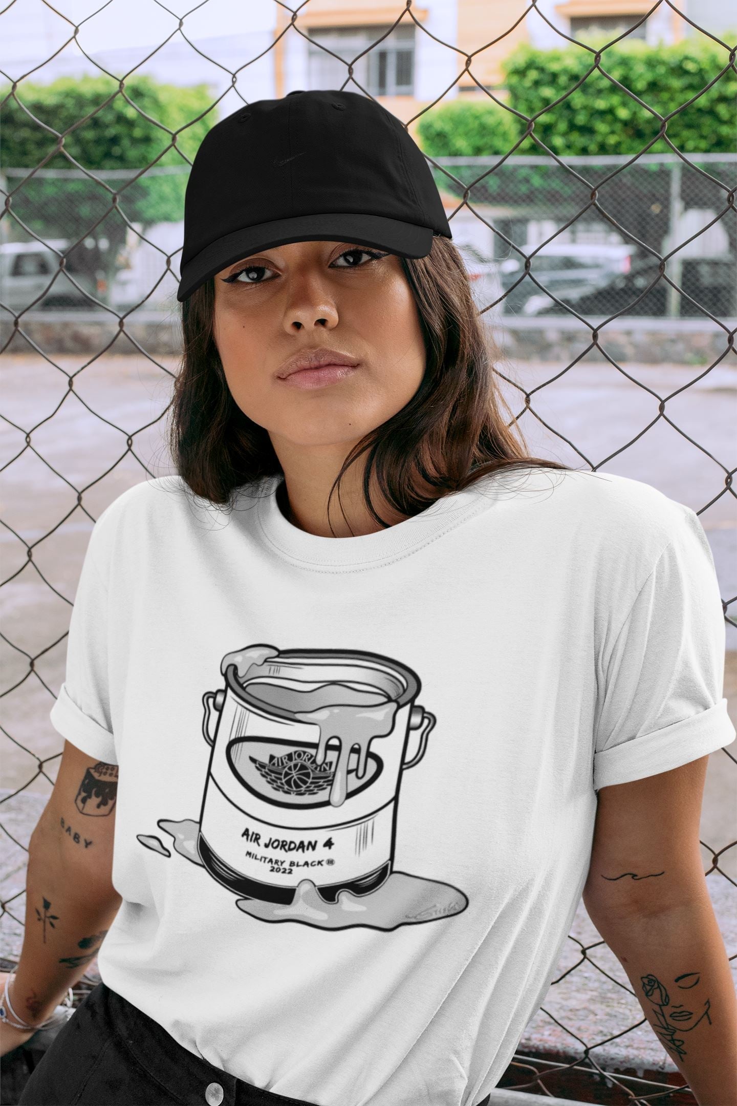 Bucket Unisex Tops - Air Jordan 4 Military Black