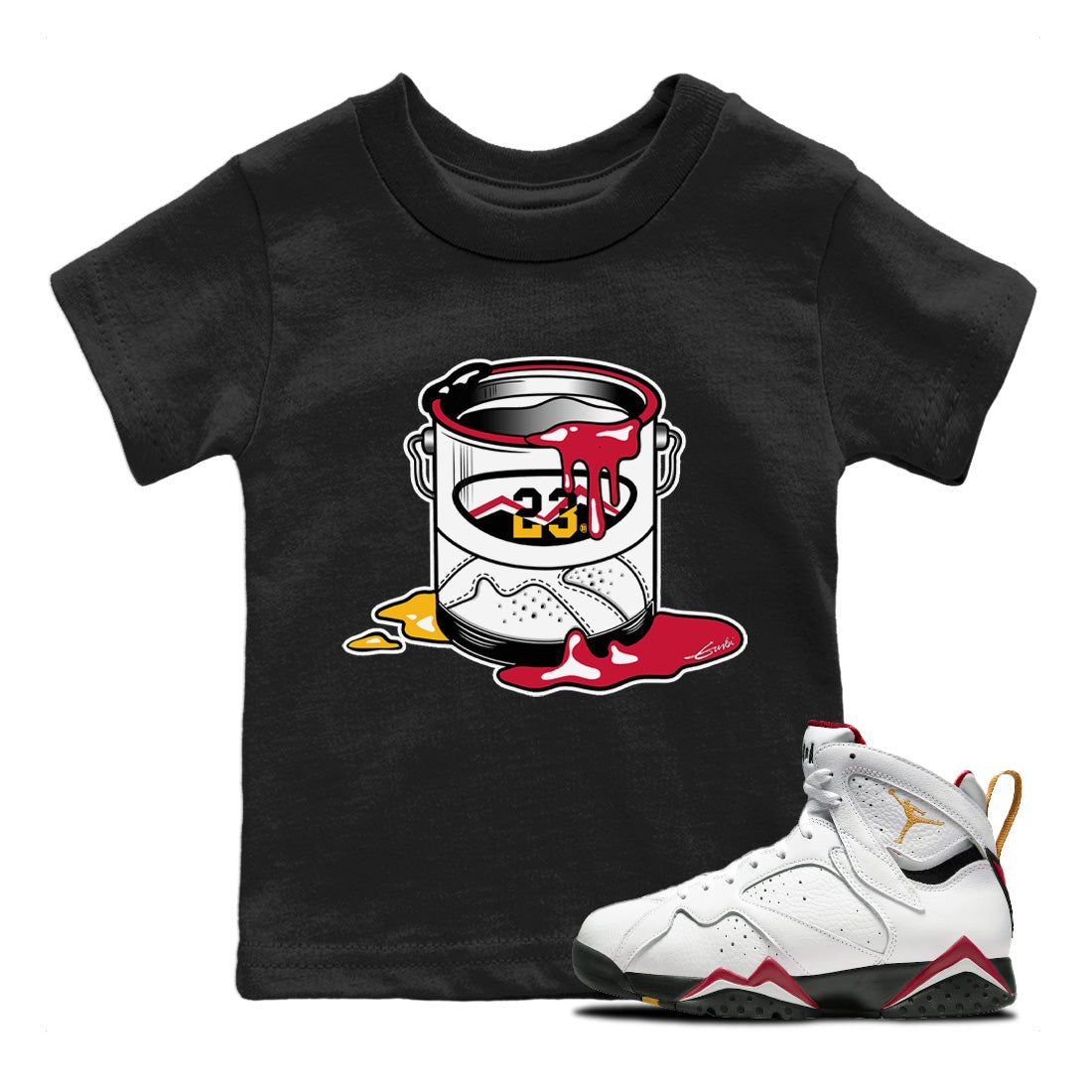 Bucket Kids Tops - Air Jordan 7 Cardinal