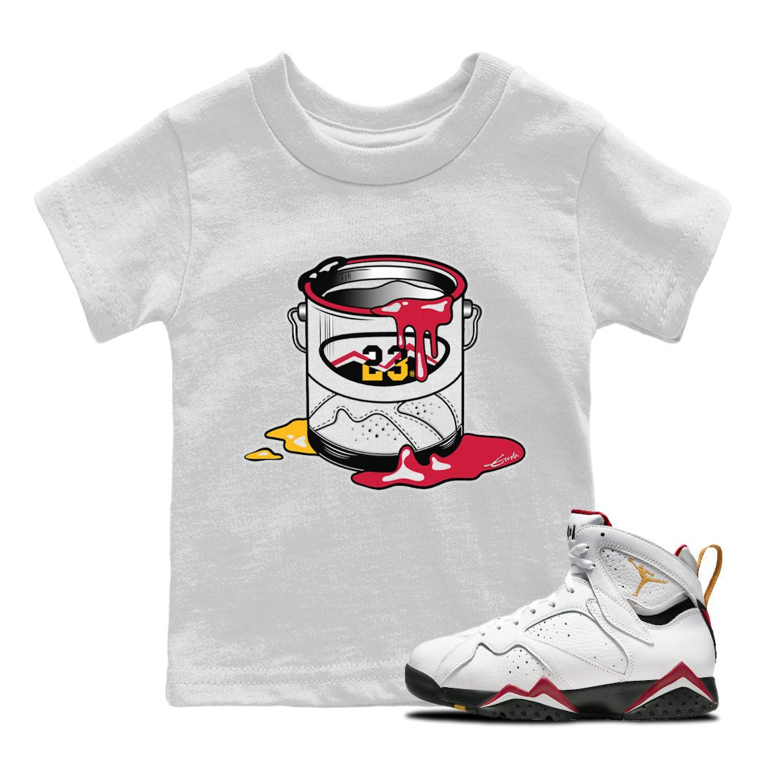 Bucket Kids Tops - Air Jordan 7 Cardinal
