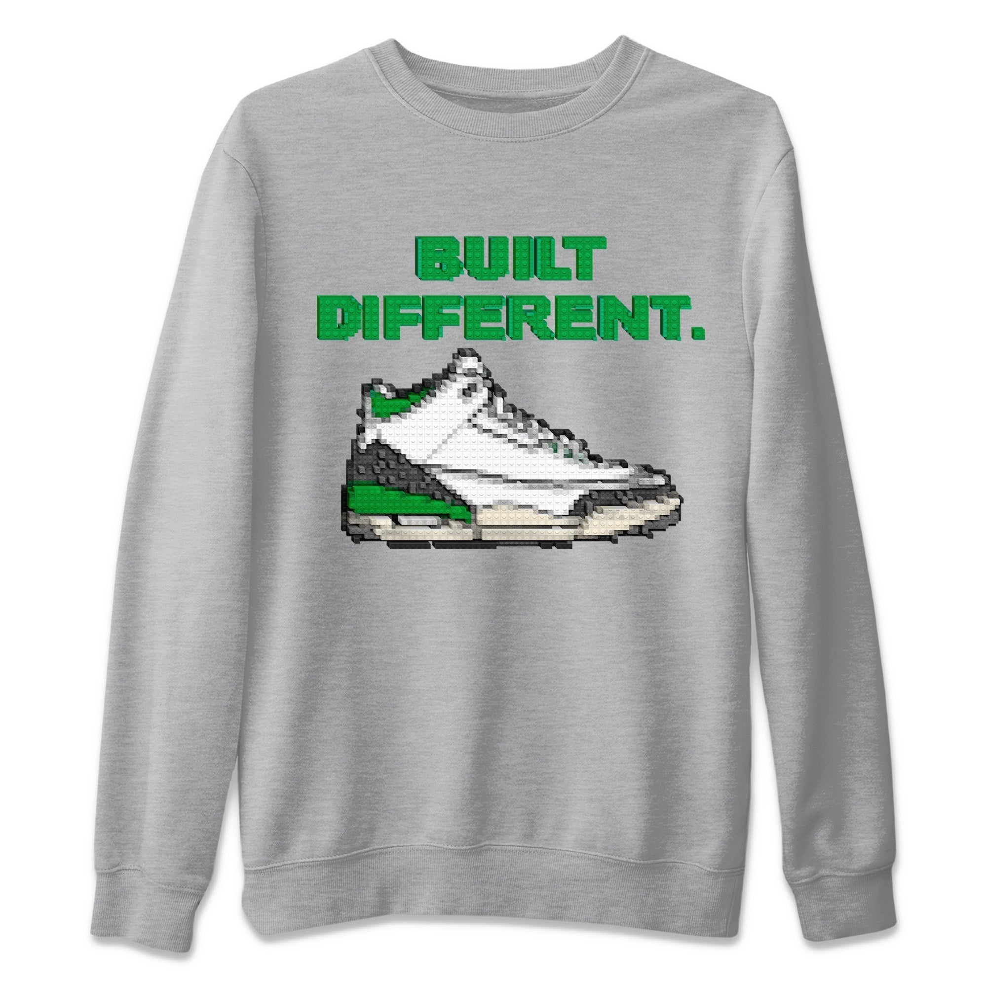 Built Different Unisex Tops - Air Jordan 3 Lucky Green