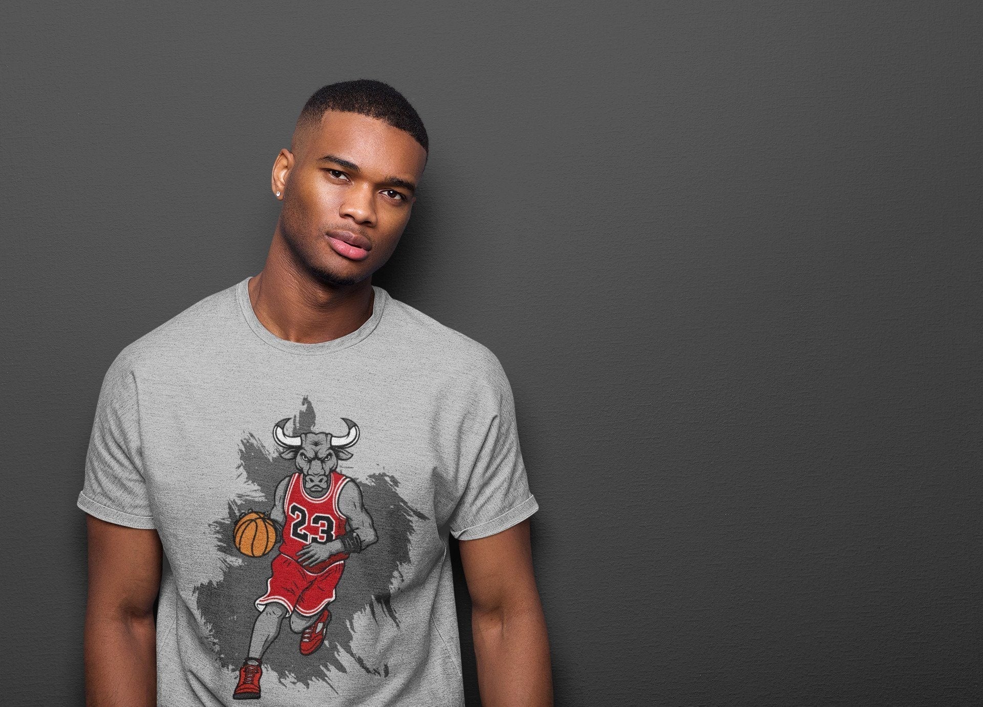 Bull Figure Unisex Tops - Air Jordan 5 Raging Bull