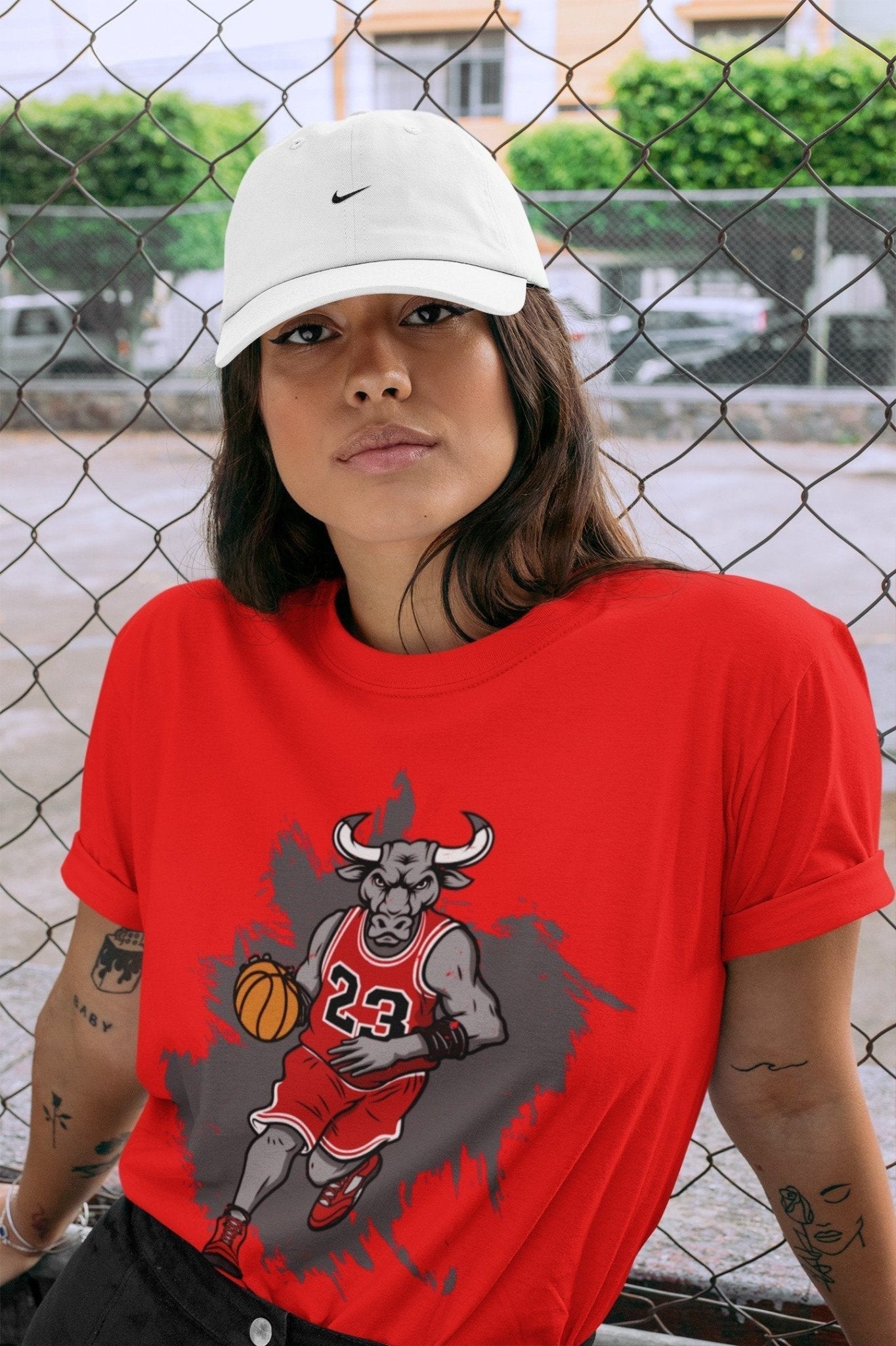 Bull Figure Unisex Tops - Air Jordan 5 Raging Bull