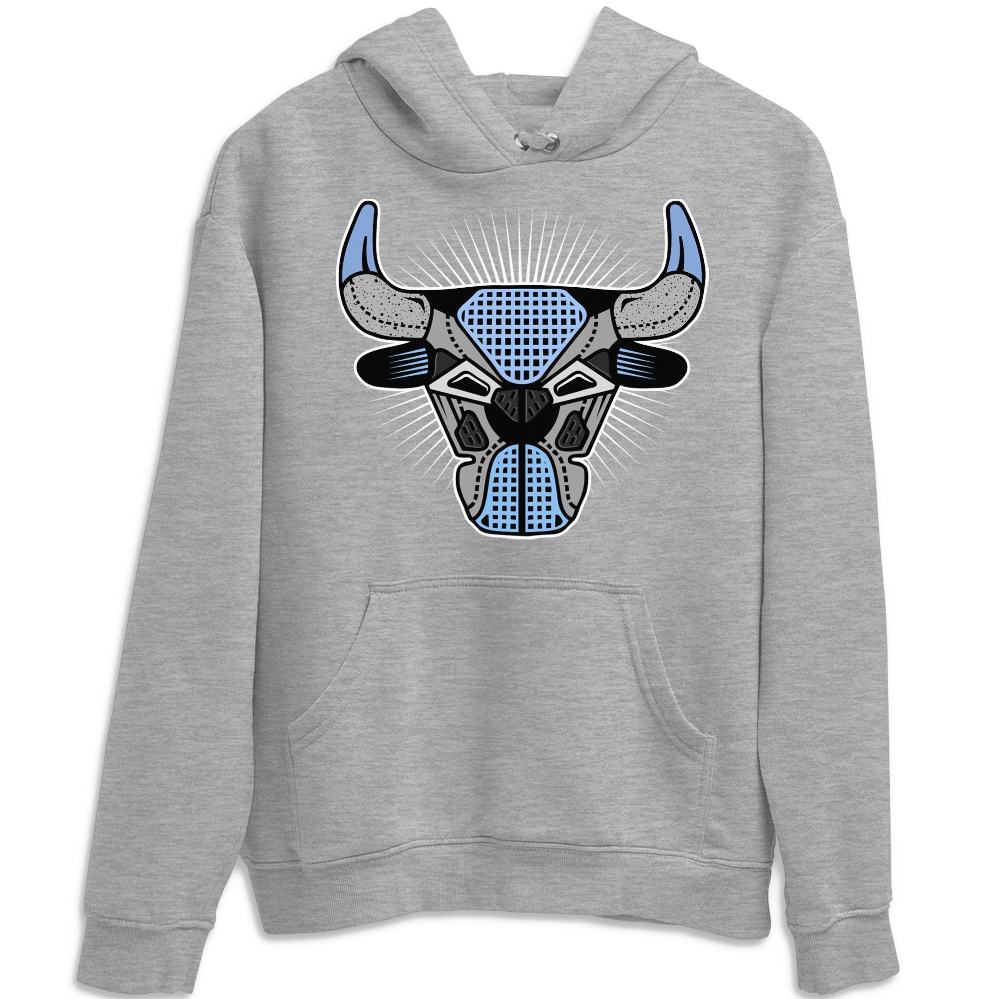 Bull Head Unisex Tops - Air Jordan 4 University Blue