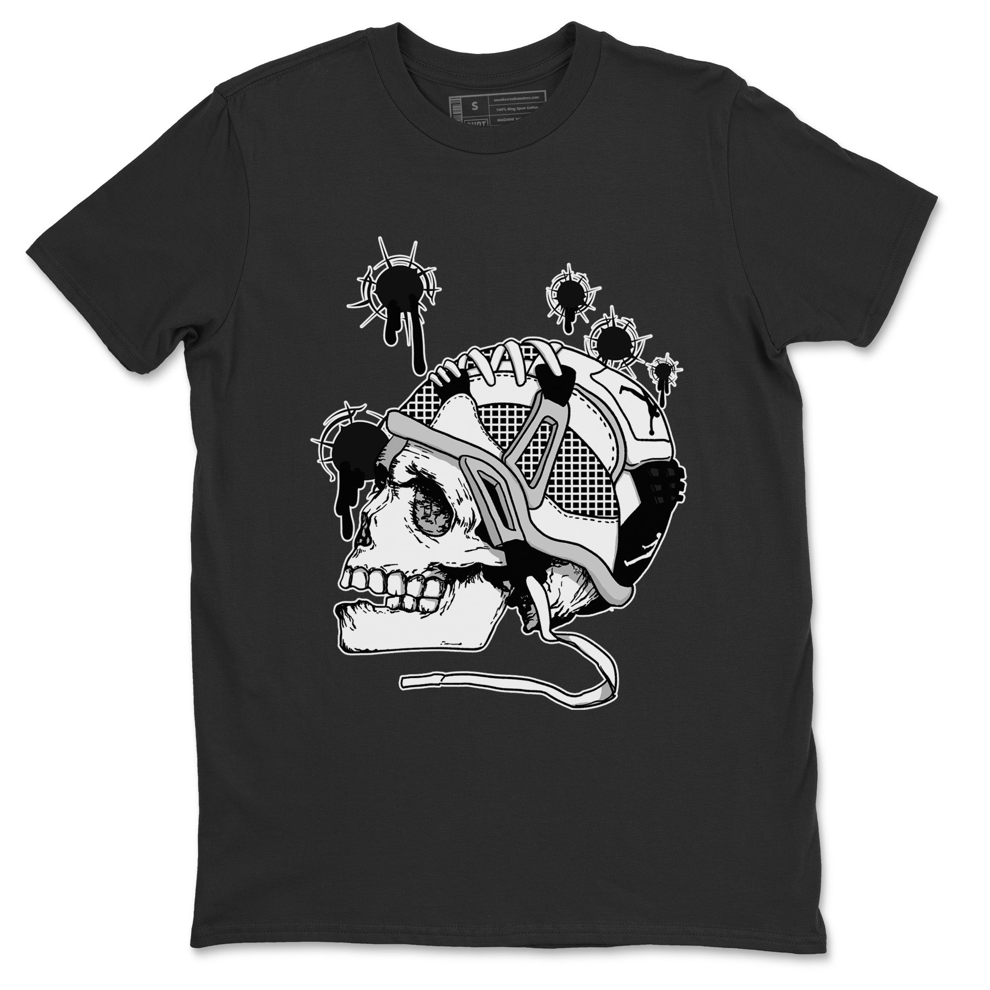 Bullet Holes Unisex Tops - Air Jordan 4 Military Black