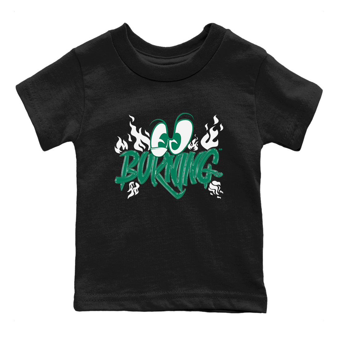 Burning snkmatch Tees Kids - Air Jordan 4 Oxidized Green