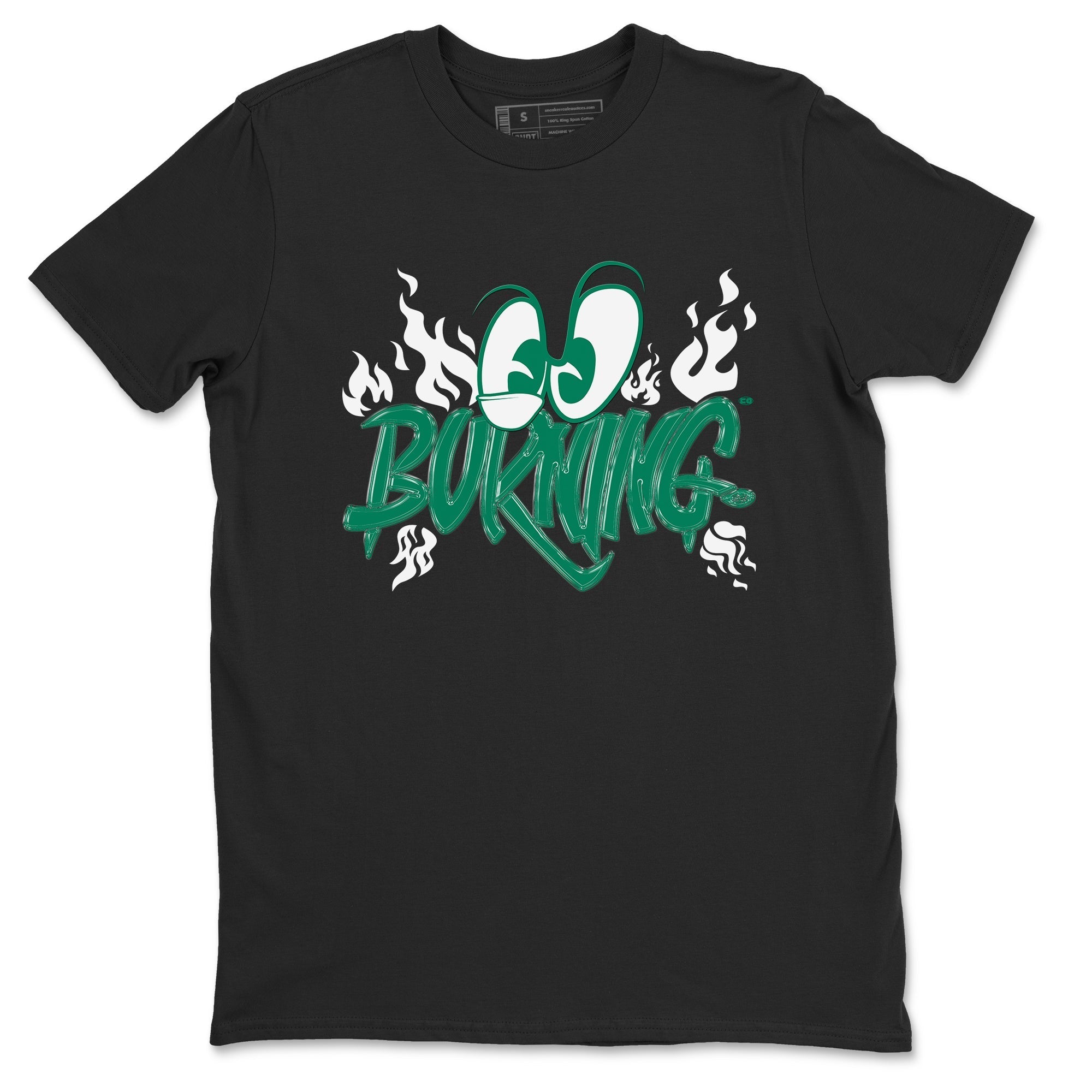 Burning snkmatch Tees - Air Jordan 4 Oxidized Green
