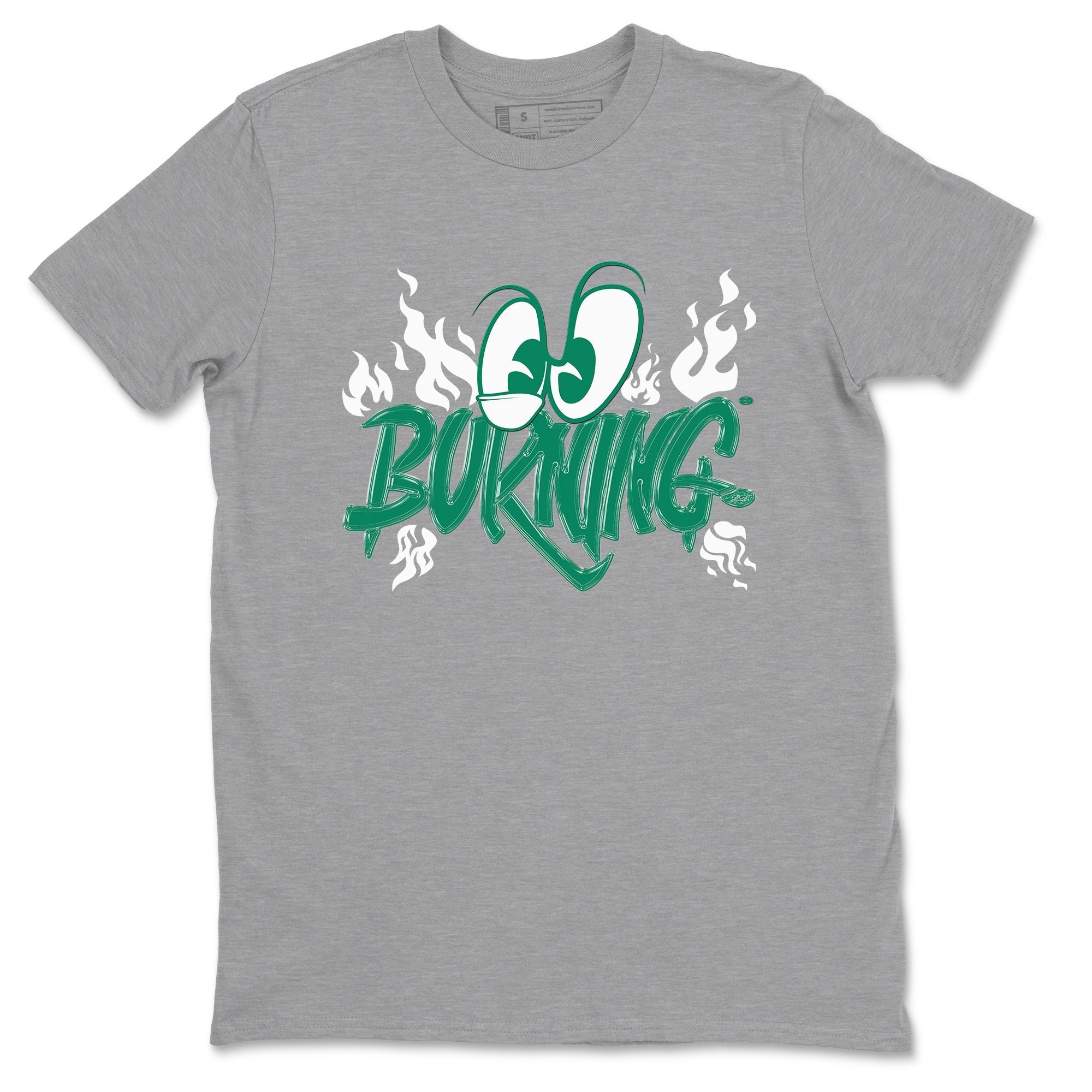 Burning snkmatch Tees - Air Jordan 4 Oxidized Green
