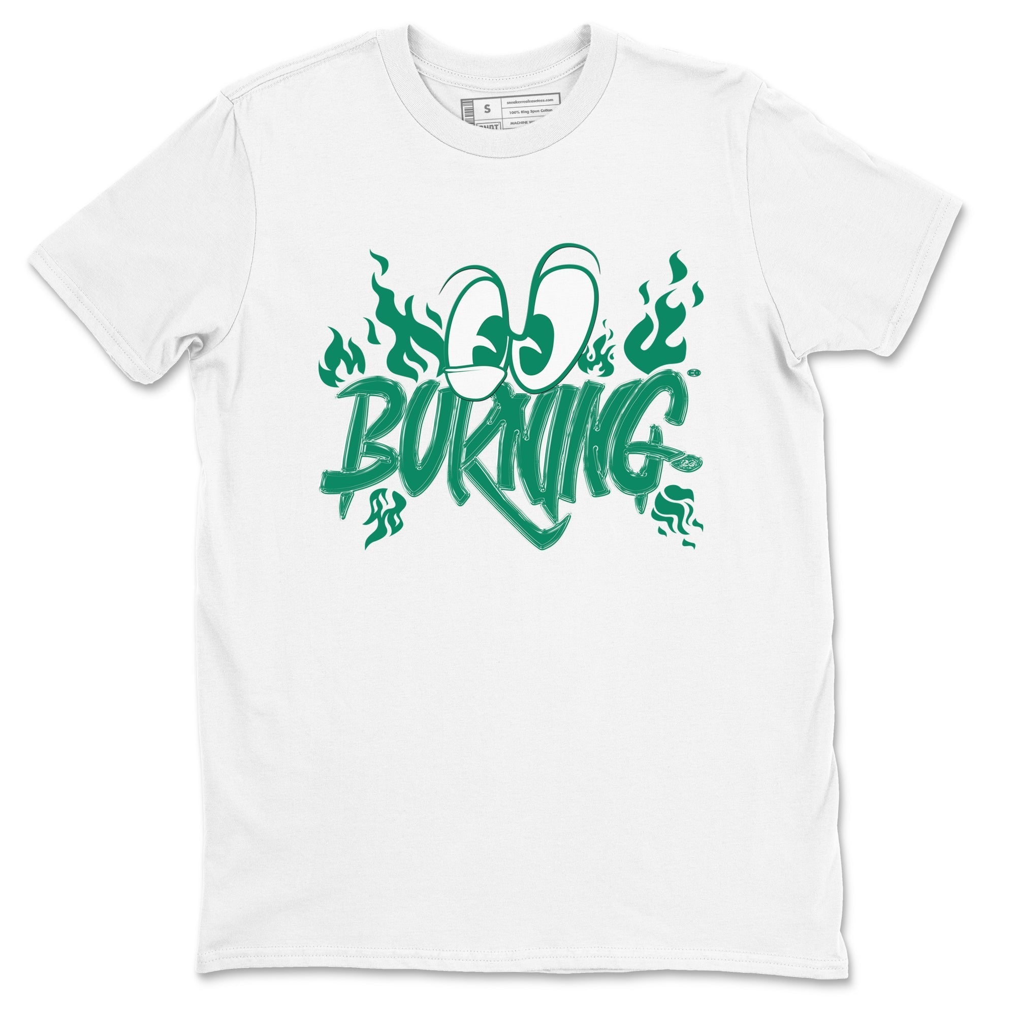 Burning snkmatch Tees - Air Jordan 4 Oxidized Green