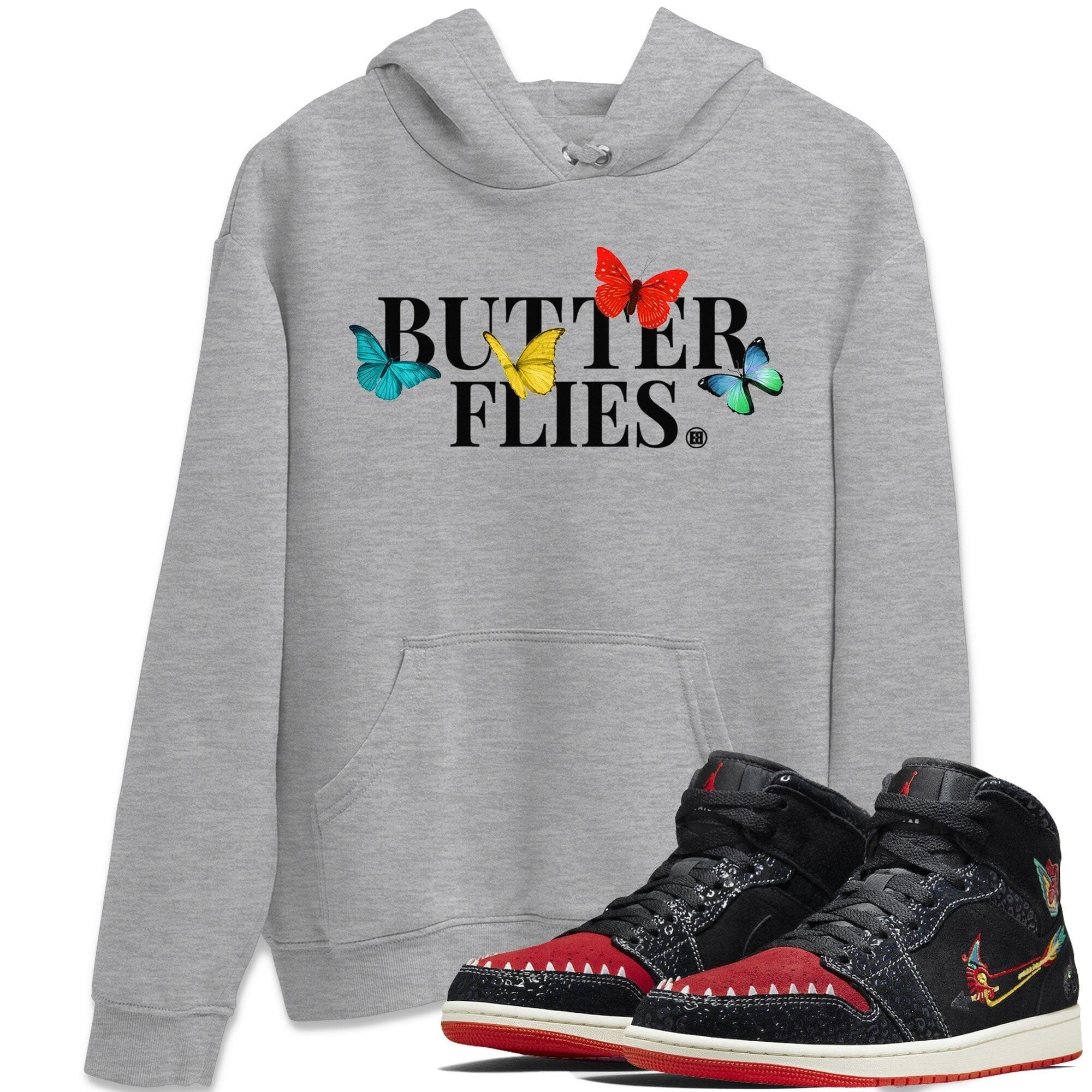 Butterflies Unisex Tops - Air Jordan 1 Siempre Familia
