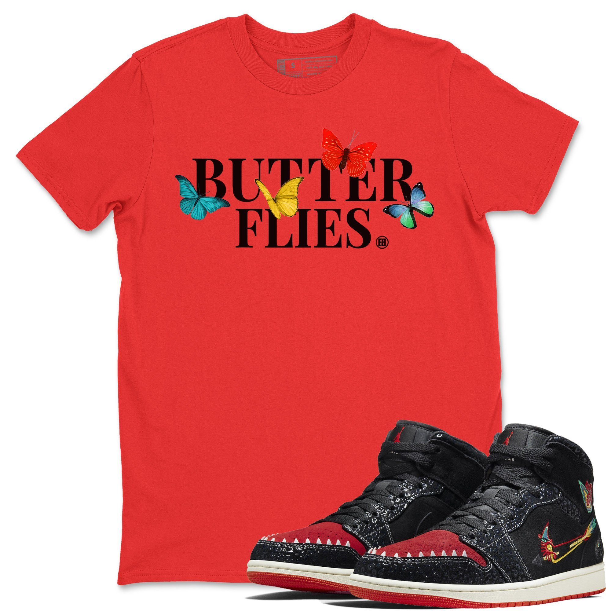 Butterflies Unisex Tops - Air Jordan 1 Siempre Familia