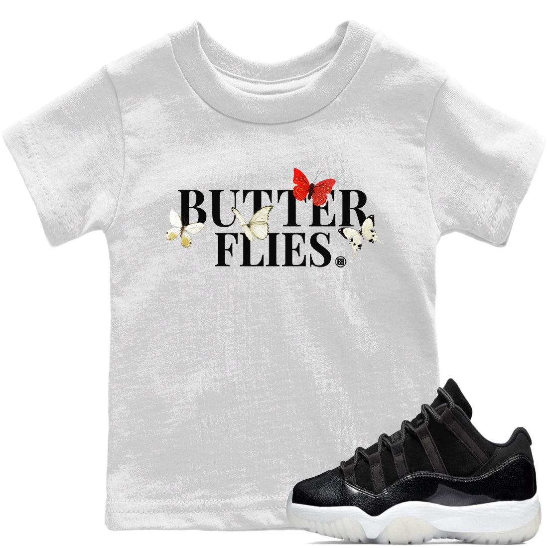 Butterflies Kids Tops - Air Jordan 11 72-10
