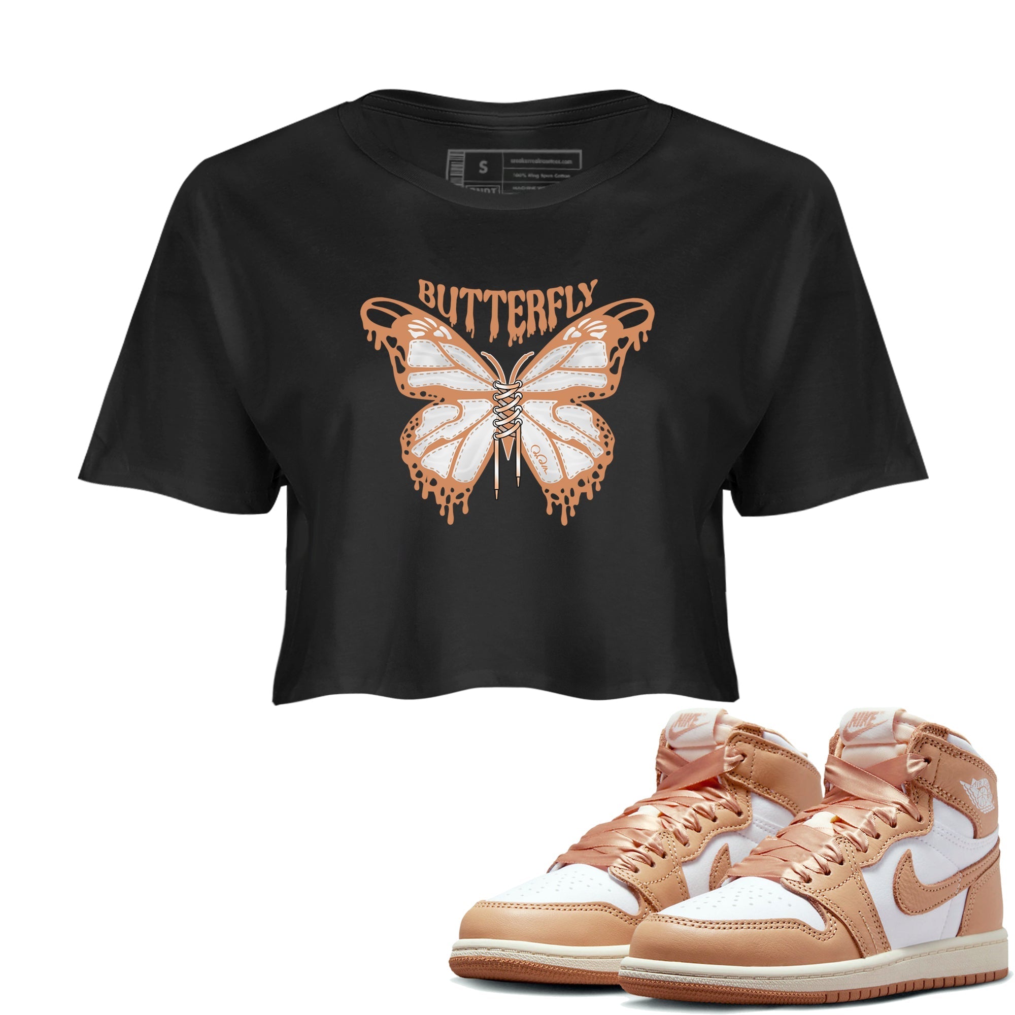Butterfly snkmatch Women's Top - Air Jordan 1 Praline