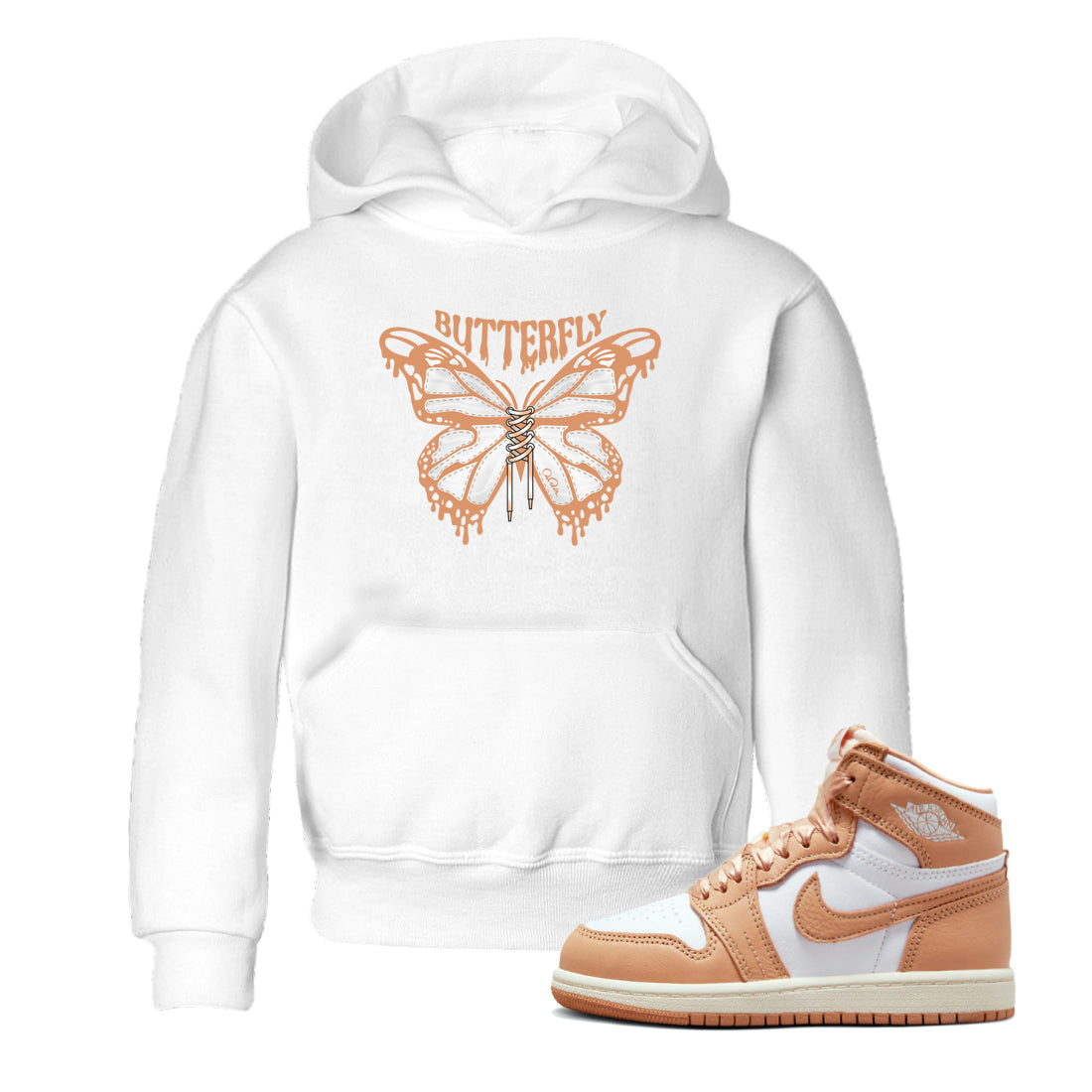 Butterfly snkmatch Tee Kids - Air Jordan 1 Praline