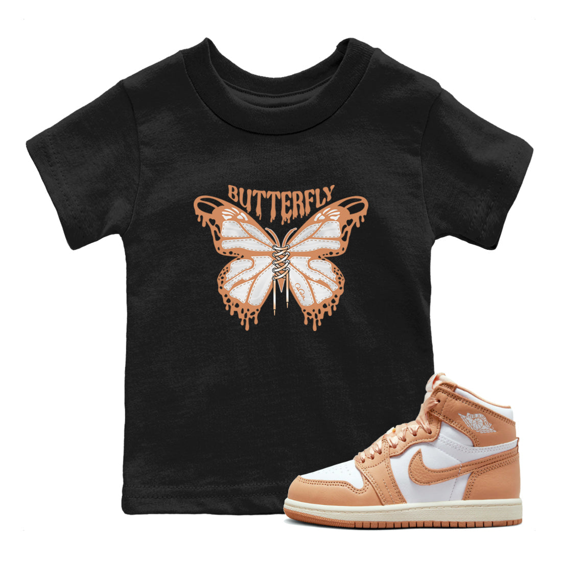 Butterfly snkmatch Tee Kids - Air Jordan 1 Praline