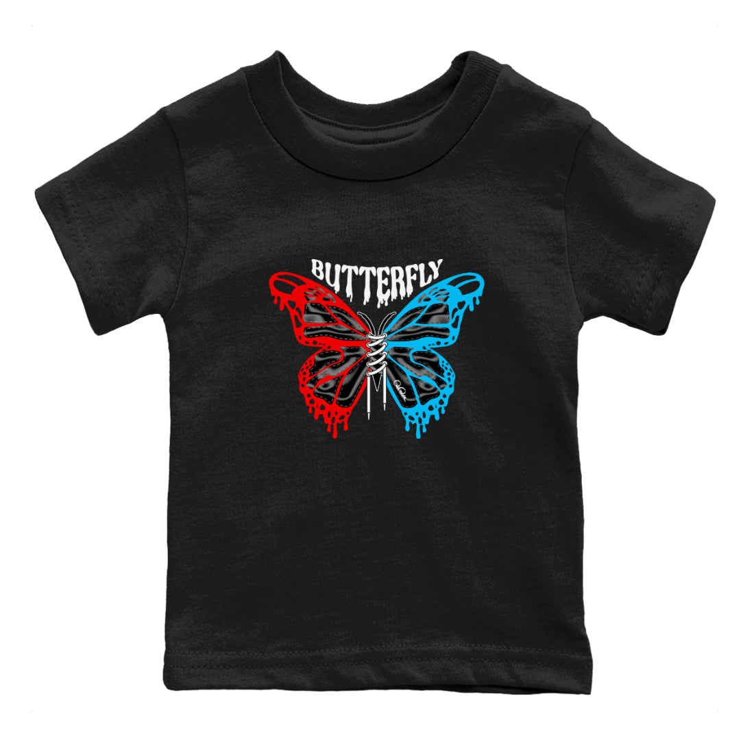 Butterfly Kids Tops - Air Jordan 1 UNC to Chicago