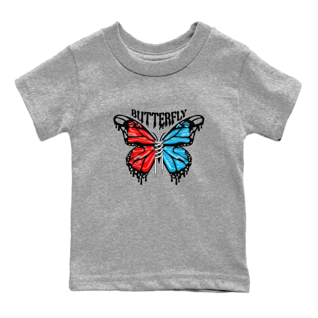 Butterfly Kids Tops - Air Jordan 1 UNC to Chicago