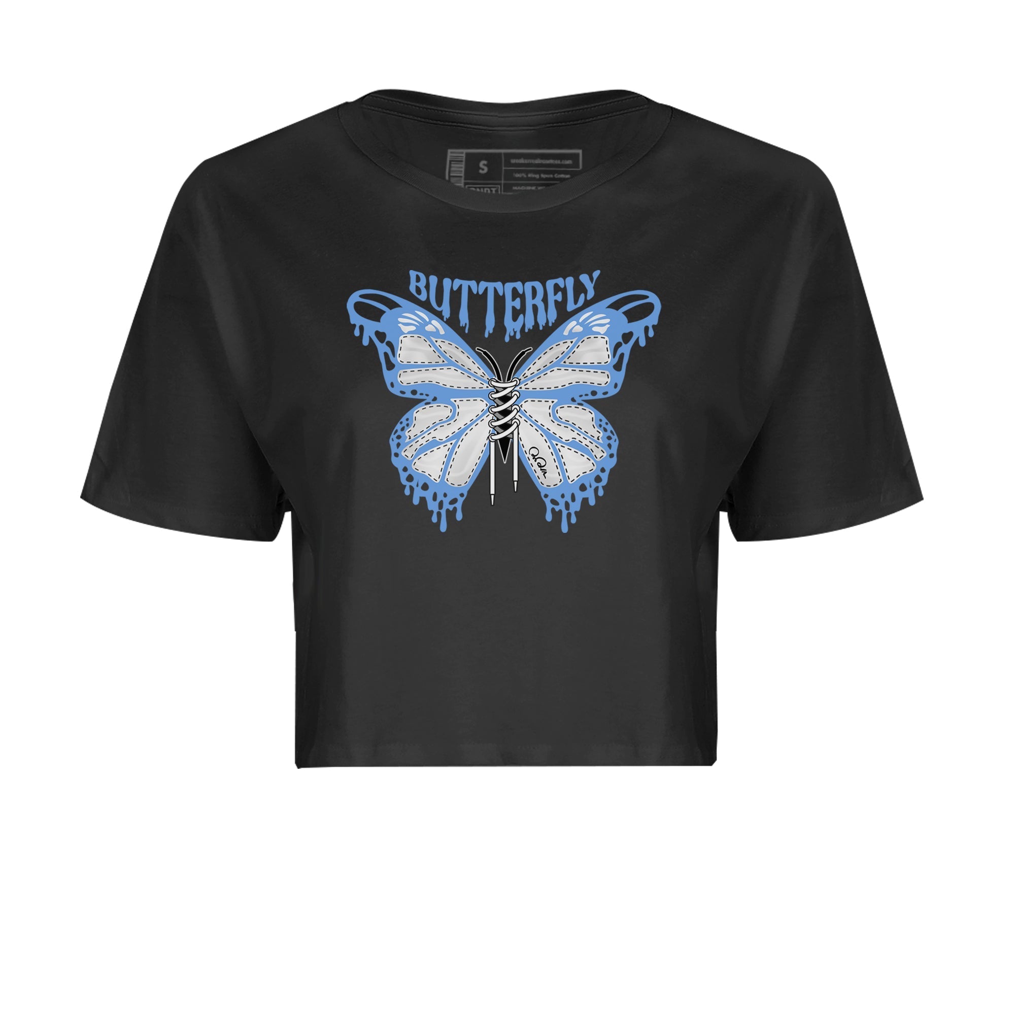 Butterfly Women's Tops - Air Jordan 1 UNC Toe