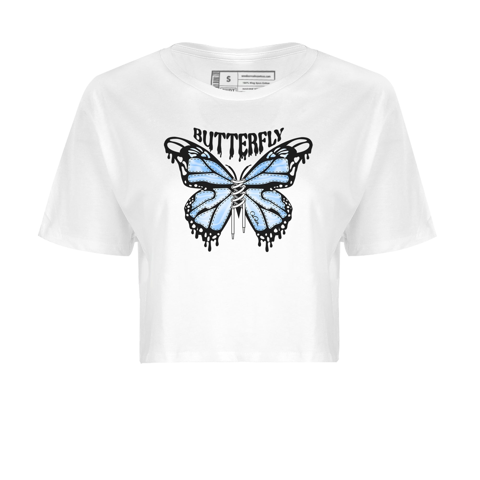 Butterfly Women's Tops - Air Jordan 1 UNC Toe