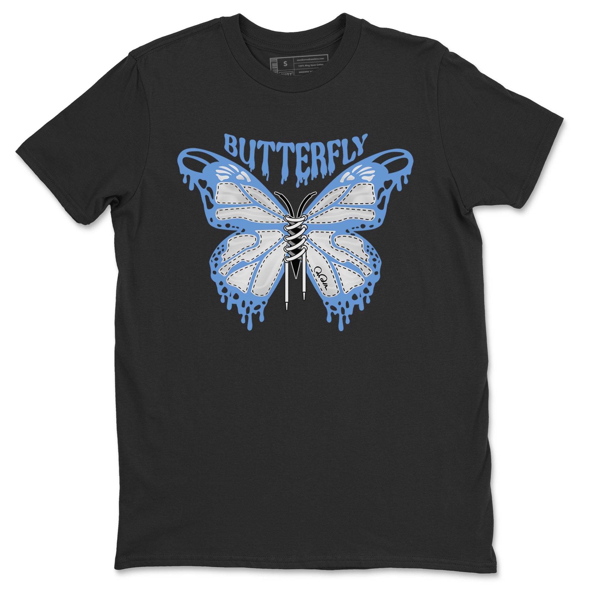Butterfly Unisex Tops - Air Jordan 1 UNC Toe
