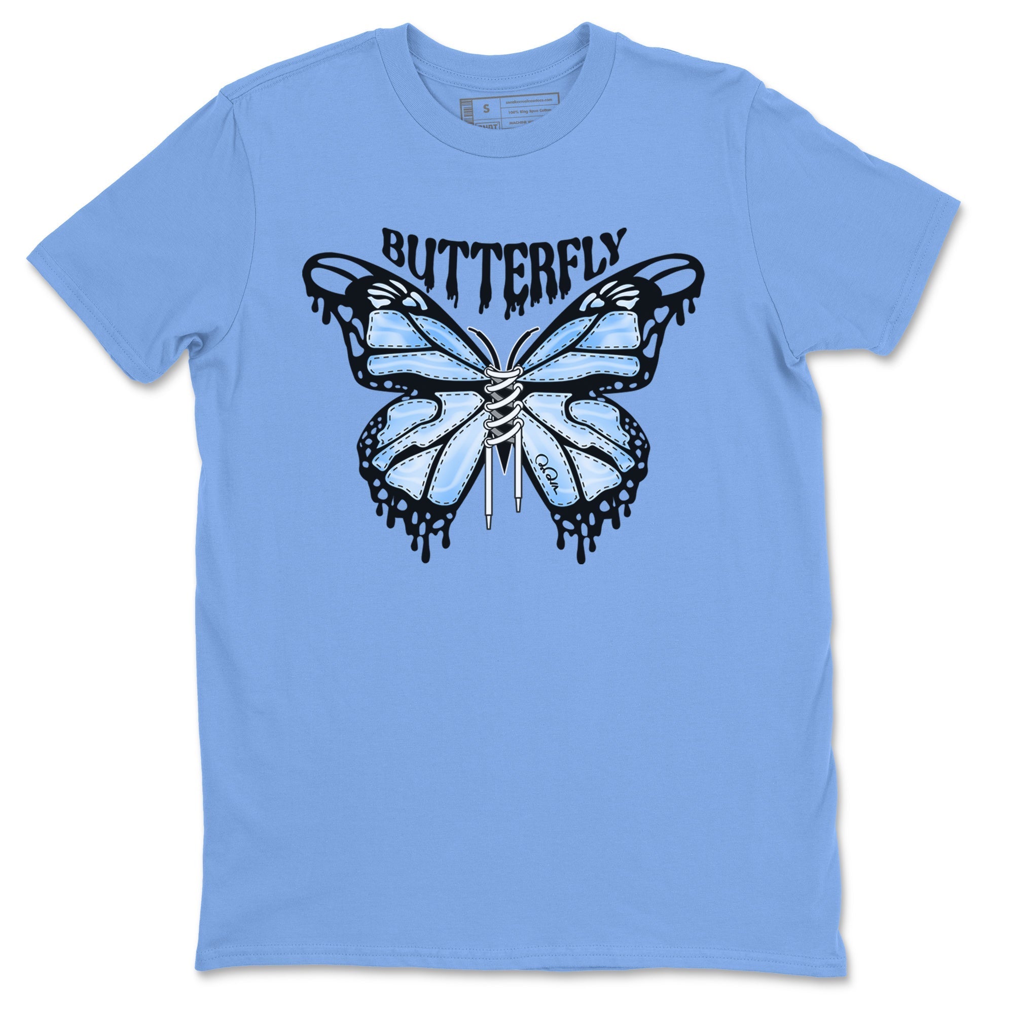 Butterfly Unisex Tops - Air Jordan 1 UNC Toe
