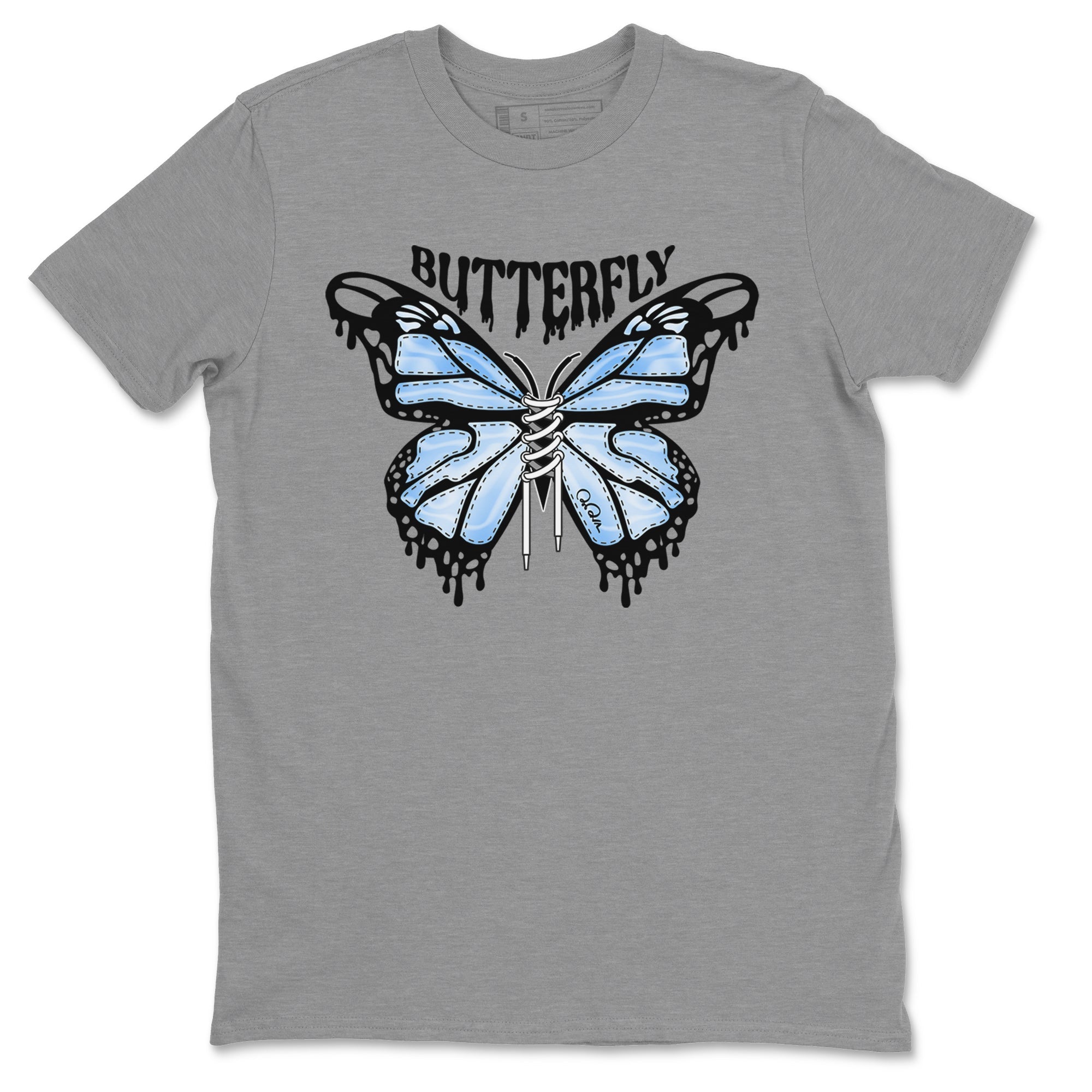 Butterfly Unisex Tops - Air Jordan 1 UNC Toe