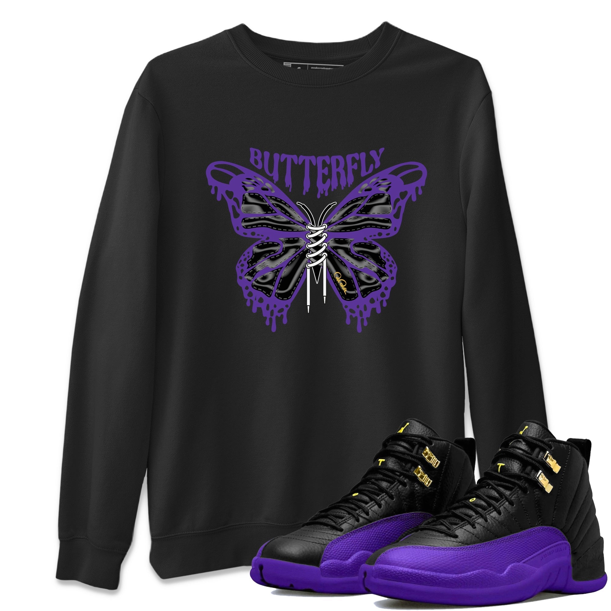 Butterfly Unisex Tops - Air Jordan 12 Field Purple