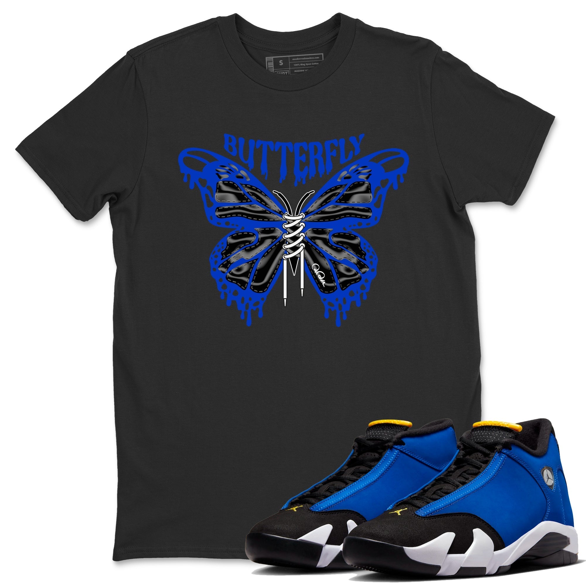 Butterfly Unisex Tops - Air Jordan 14 Laney