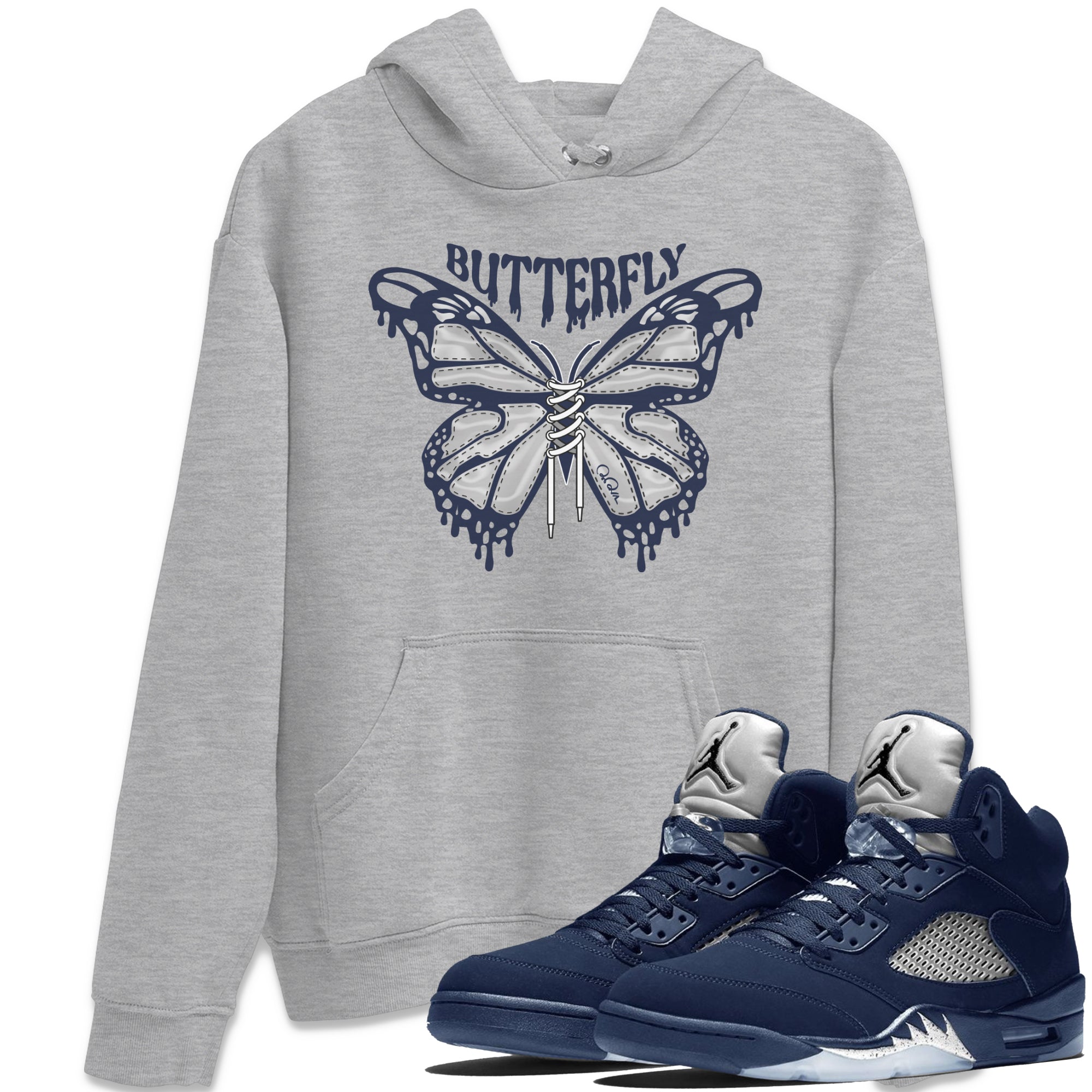 Butterfly Unisex Tops - Air Jordan 5 Georgetown