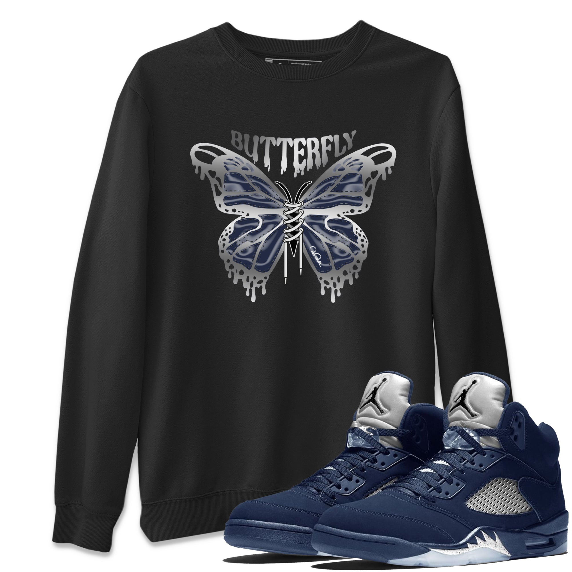 Butterfly Unisex Tops - Air Jordan 5 Georgetown