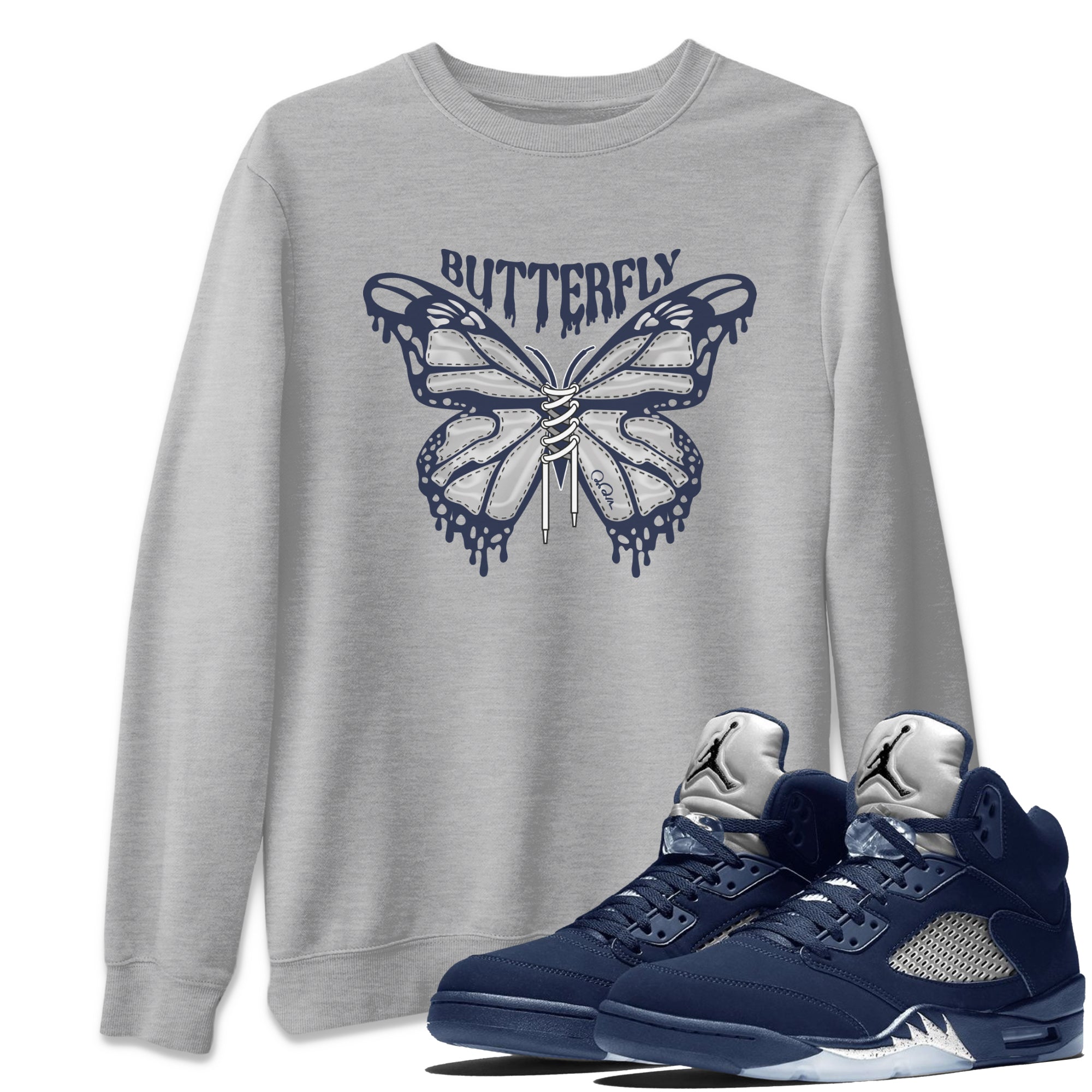 Butterfly Unisex Tops - Air Jordan 5 Georgetown