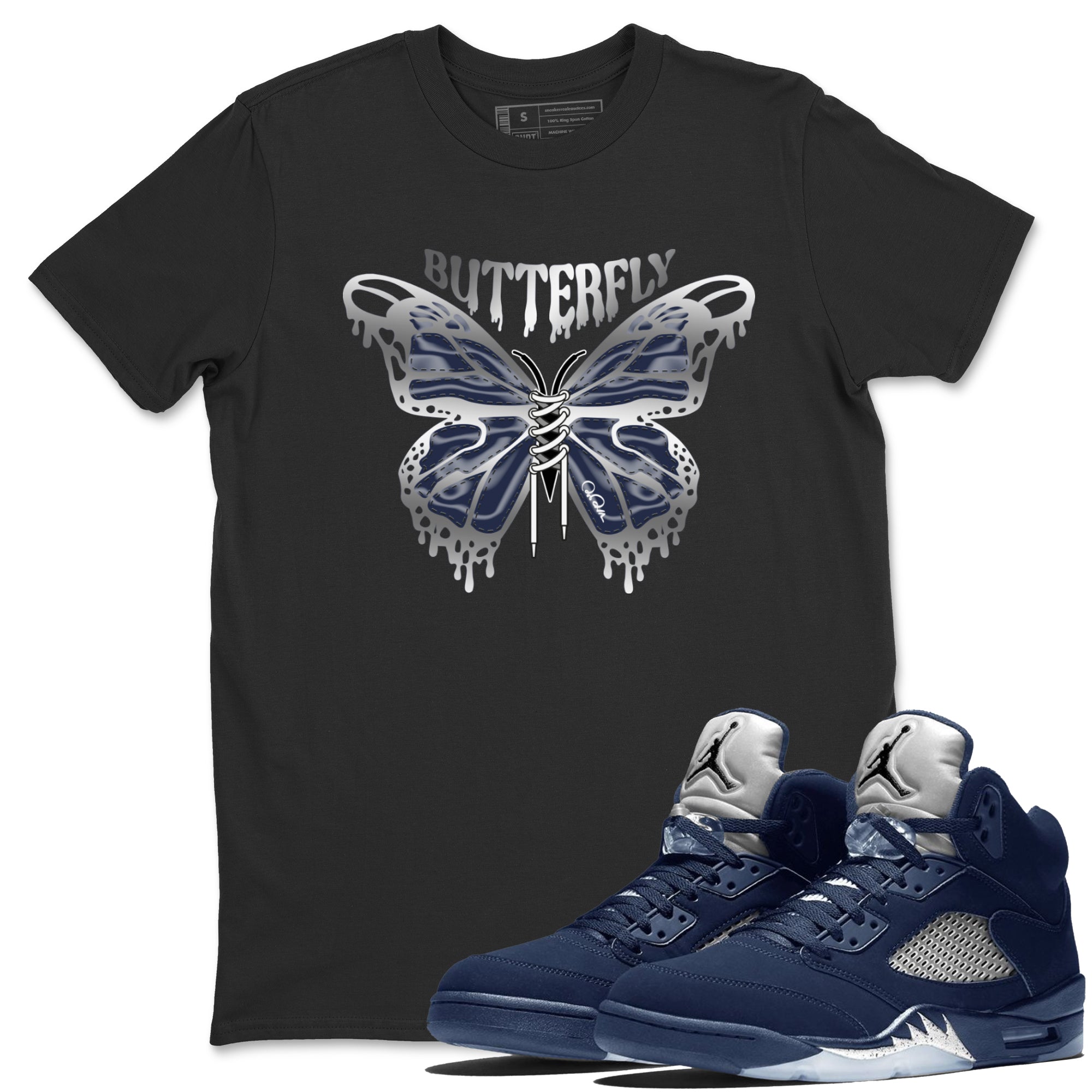 Butterfly Unisex Tops - Air Jordan 5 Georgetown
