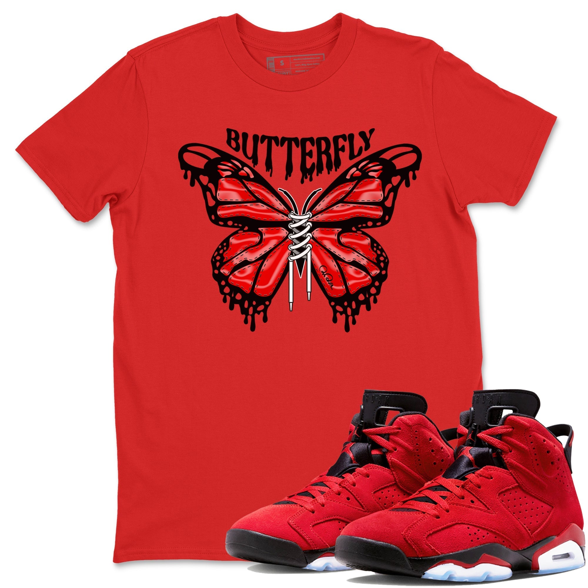 Butterfly Unisex Tops - Air Jordan 6 Toro Bravo